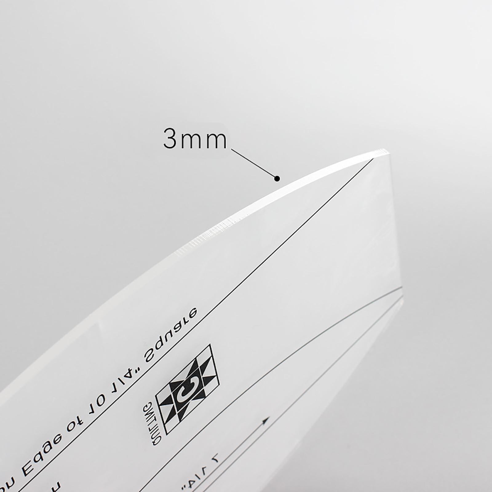 3Pcs Dresden Plate Template Multifunction for Measure Craft Tools Kit Tailor