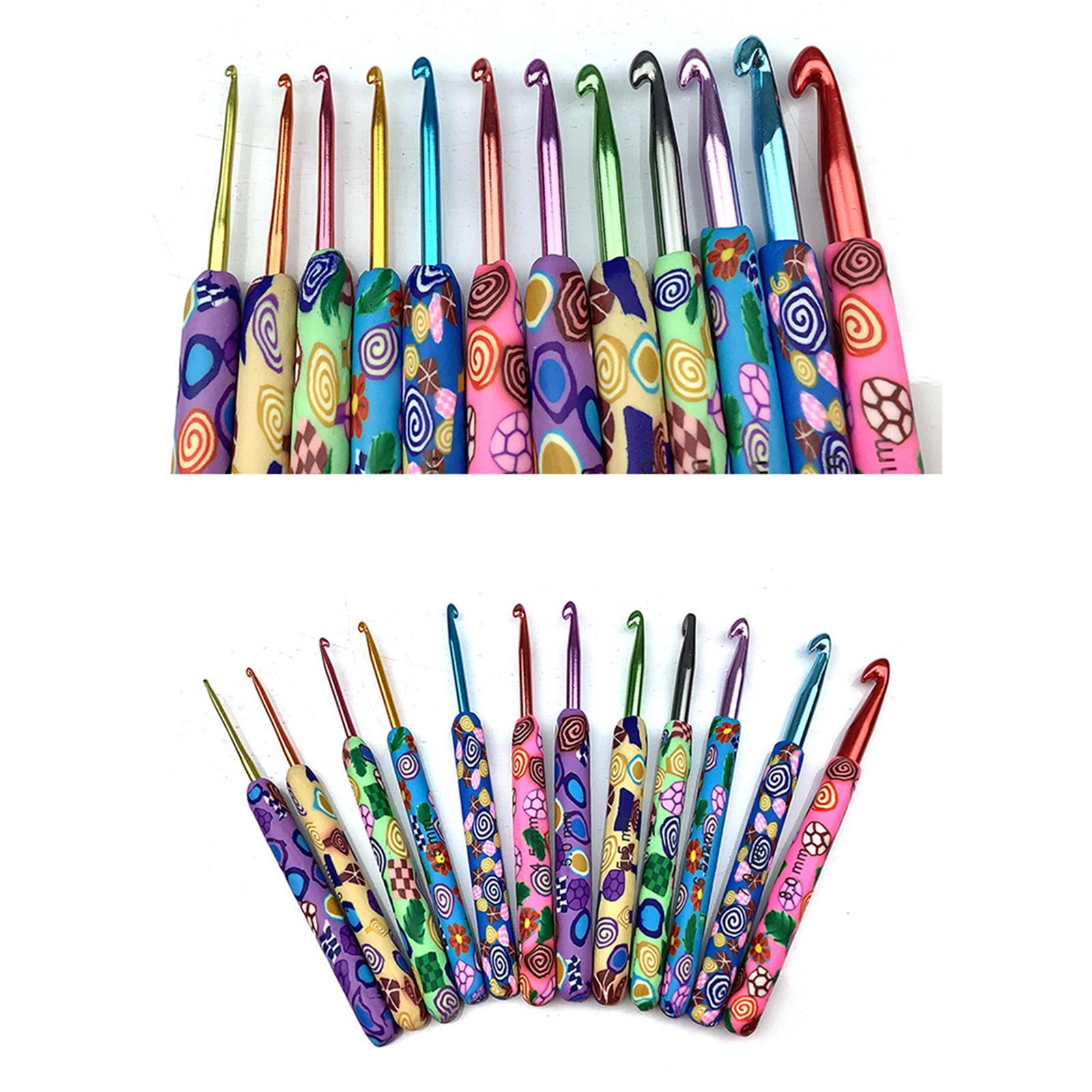 Crochet Hooks Set 12Pieces for Crochet Beginner Experienced Crocheters
