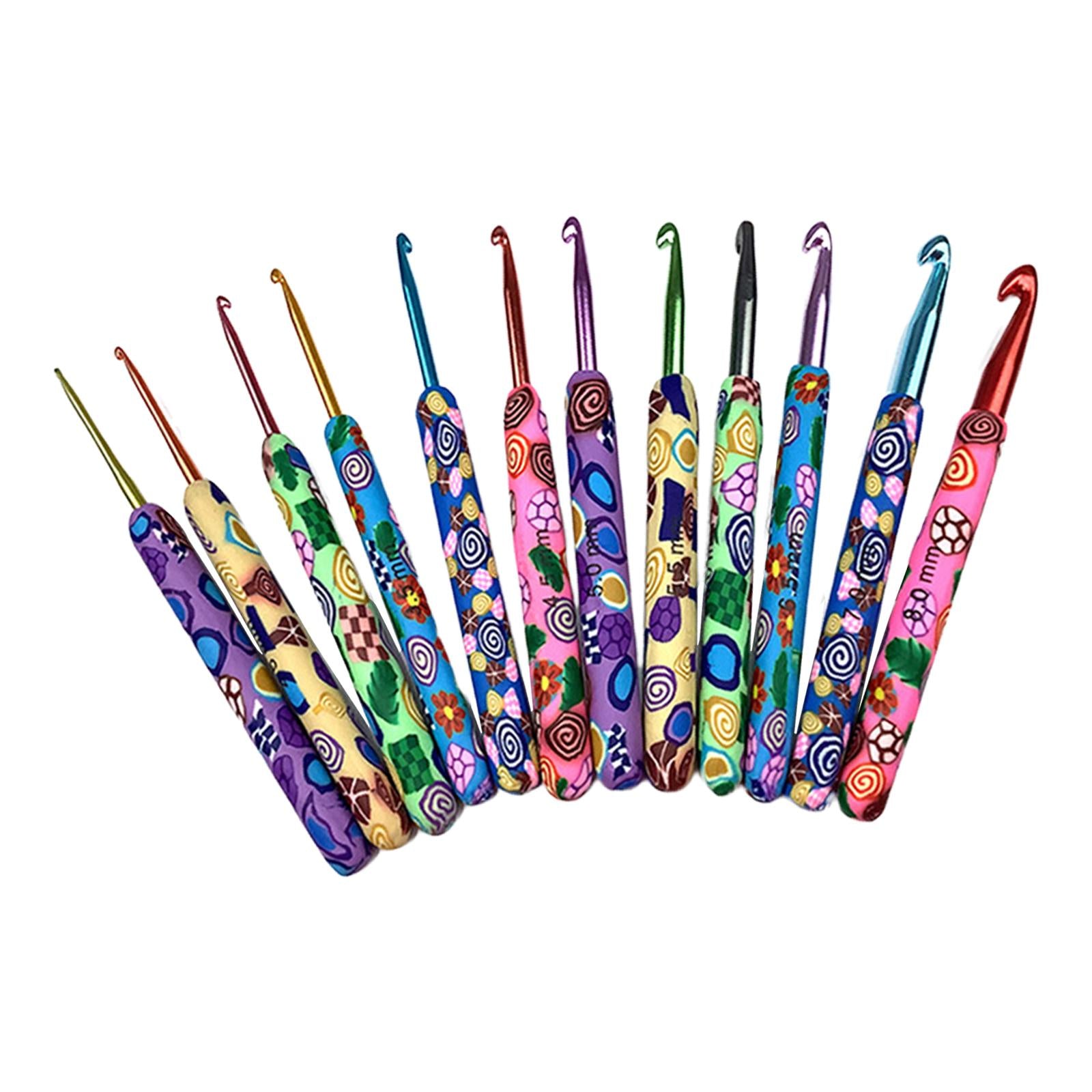Crochet Hooks Set 12Pieces for Crochet Beginner Experienced Crocheters