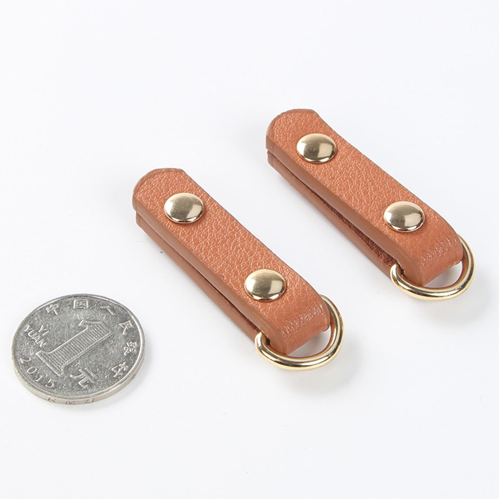 Faux Leather Sew On Faux Leather Strap with D Ring Buckle Strap Light Coffee