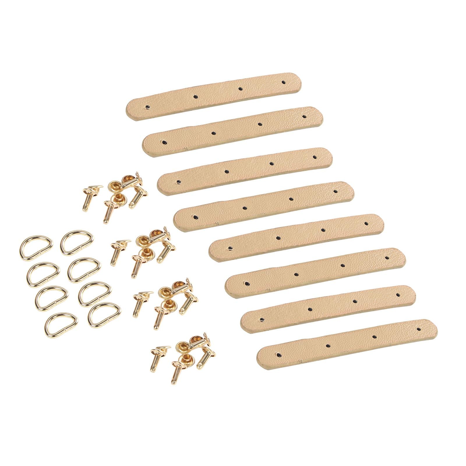 Faux Leather Sew On Faux Leather Strap with D Ring Buckle Strap Milk Tea