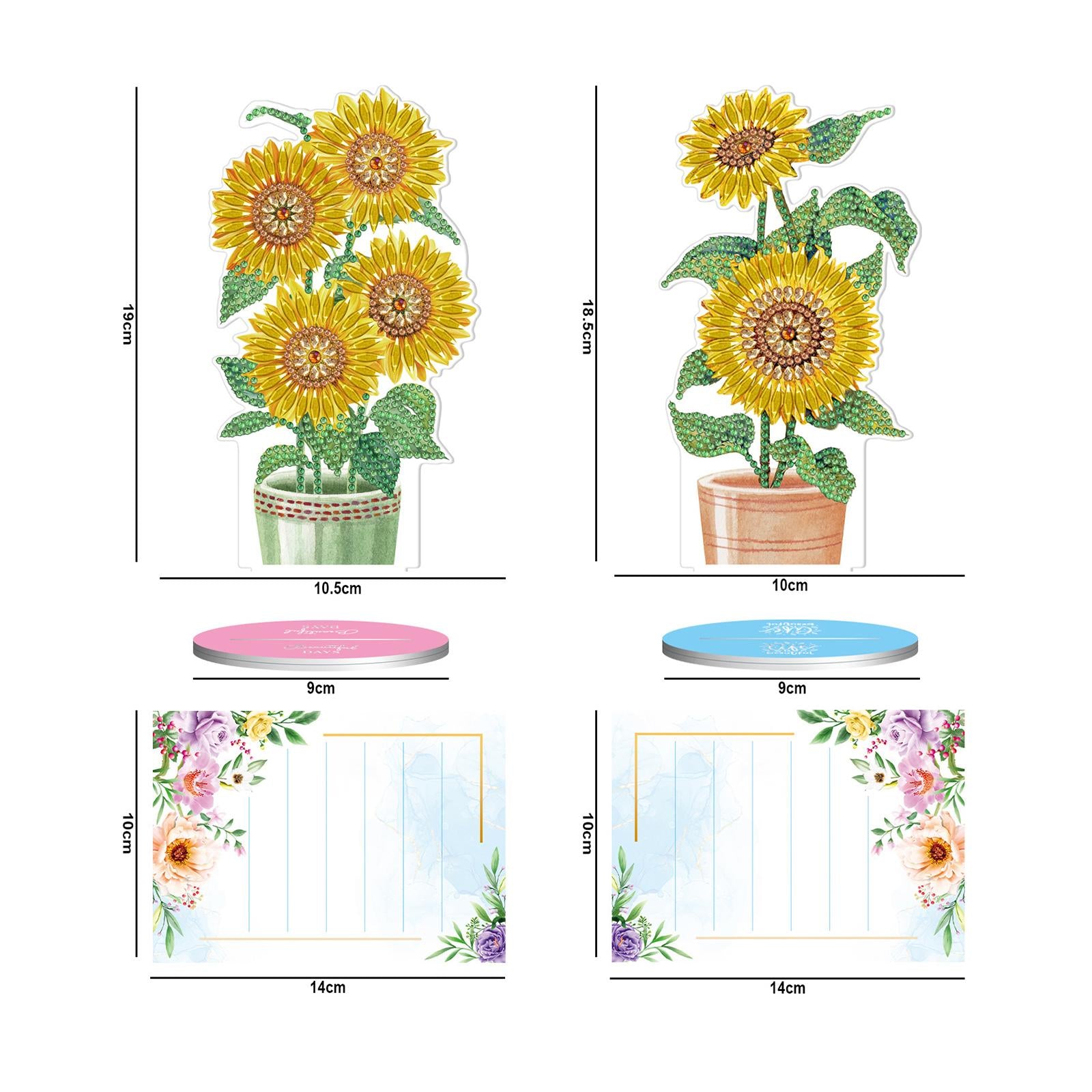 5D DIY Diamond Painting Photo Holder Memo Clip Name Place Card Picture Stand 10.5x19cm 10x18.5cm