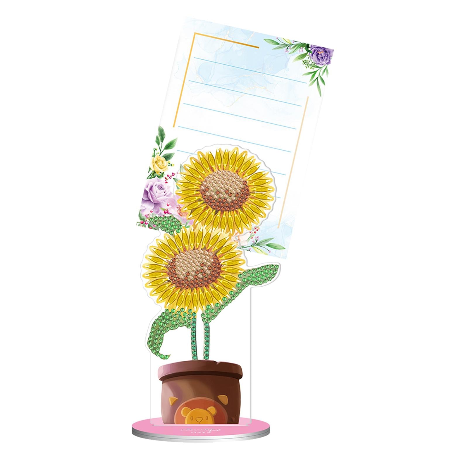 5D DIY Diamond Painting Photo Holder Memo Clip Name Place Card Picture Stand 9x18.5cm 14.5x19cm