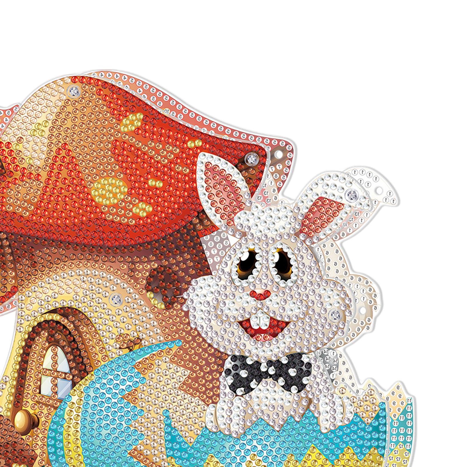 DIY Diamond Painting Easter Rabbit Decoration Handmade Diamond Drawing B