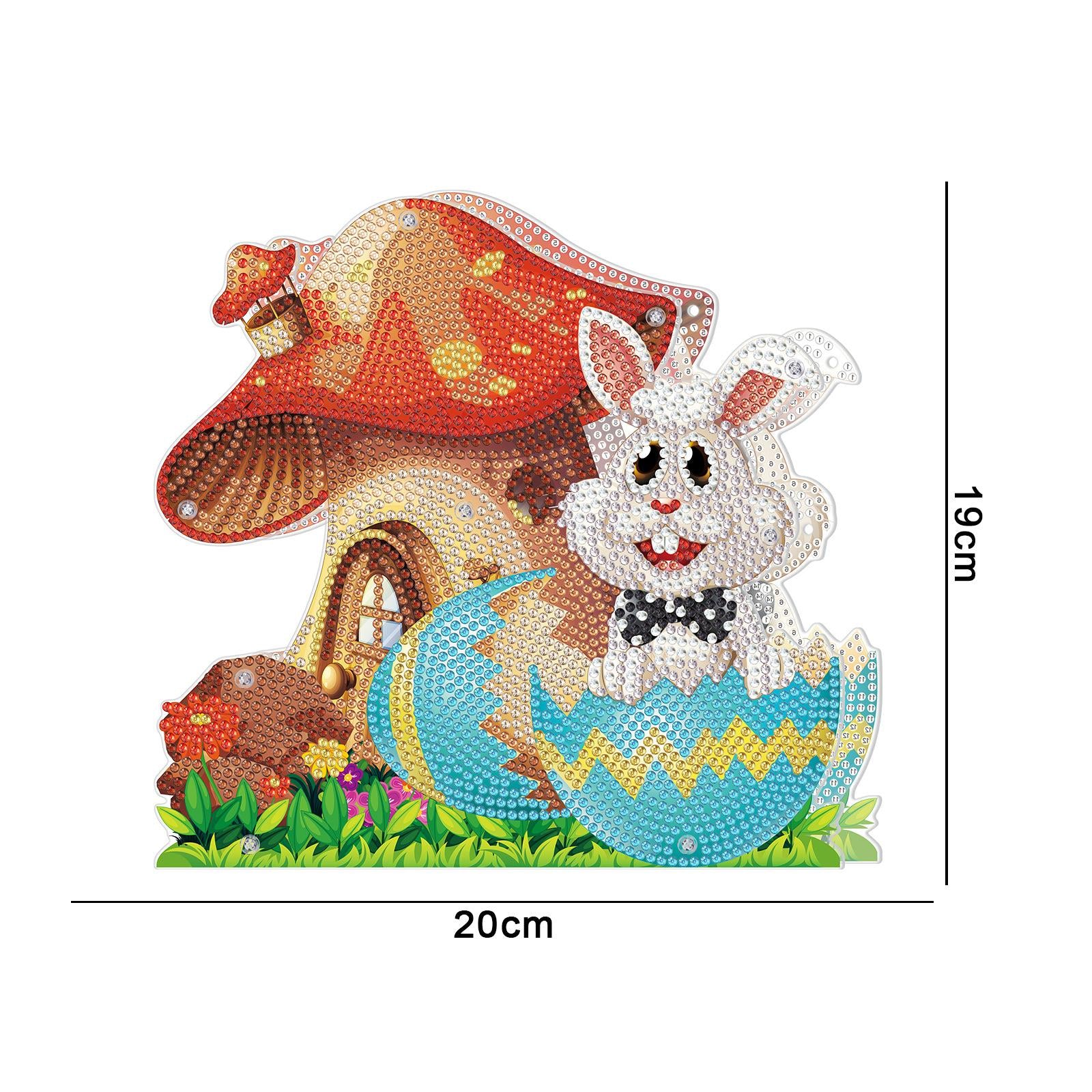 DIY Diamond Painting Easter Rabbit Decoration Handmade Diamond Drawing B