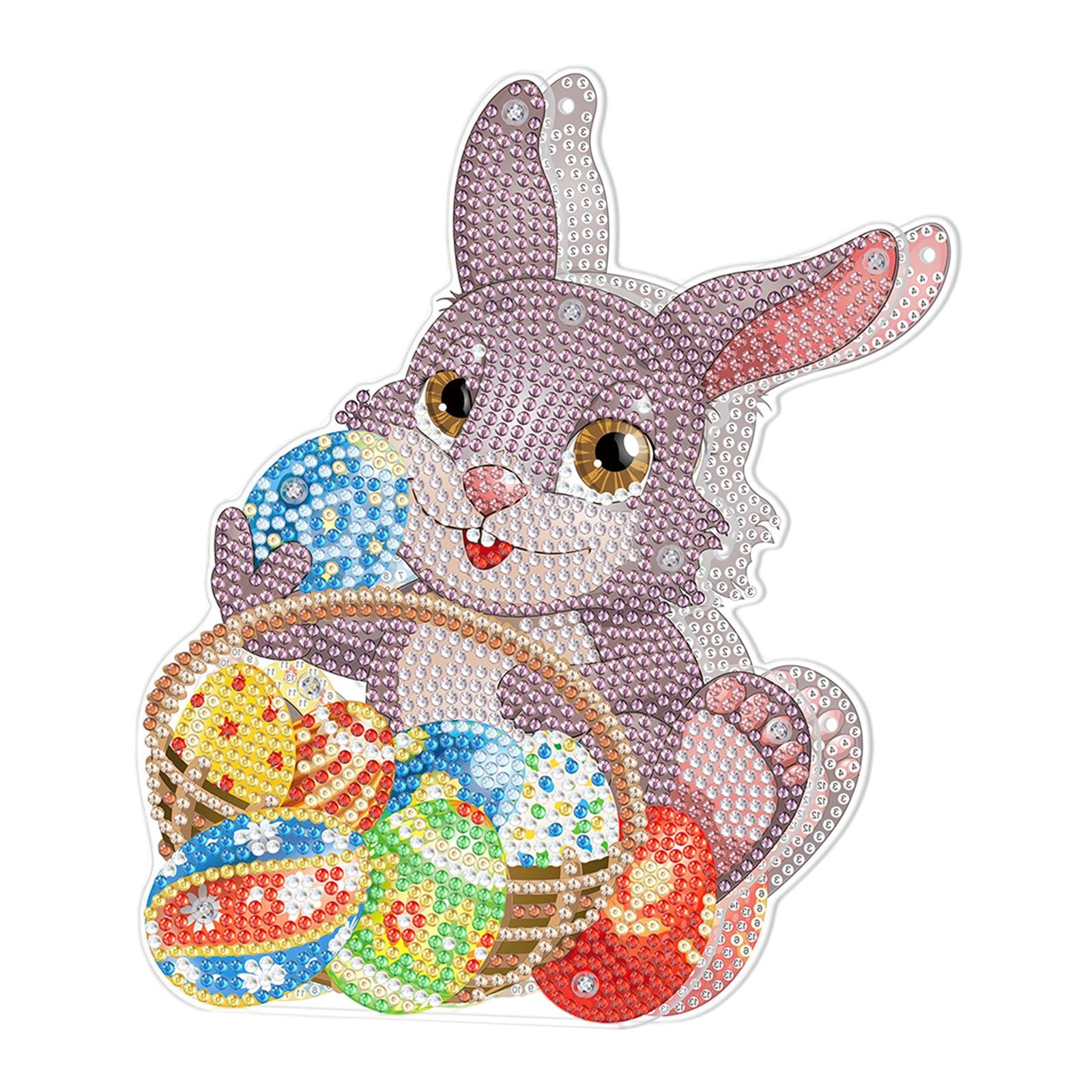 DIY Diamond Painting Easter Rabbit Decoration Handmade Diamond Drawing C