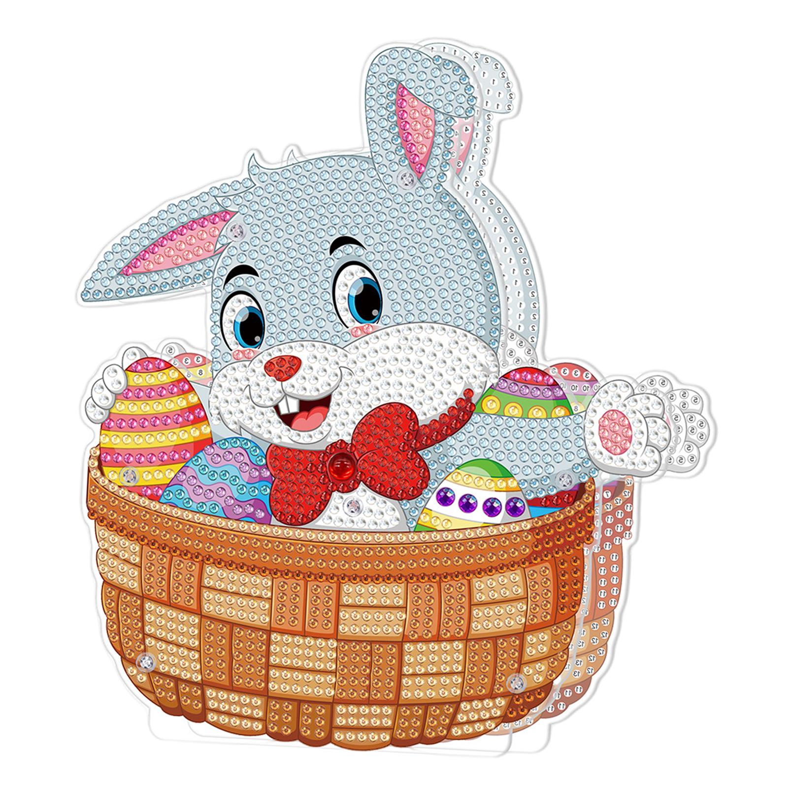 DIY Diamond Painting Easter Rabbit Decoration Handmade Diamond Drawing E