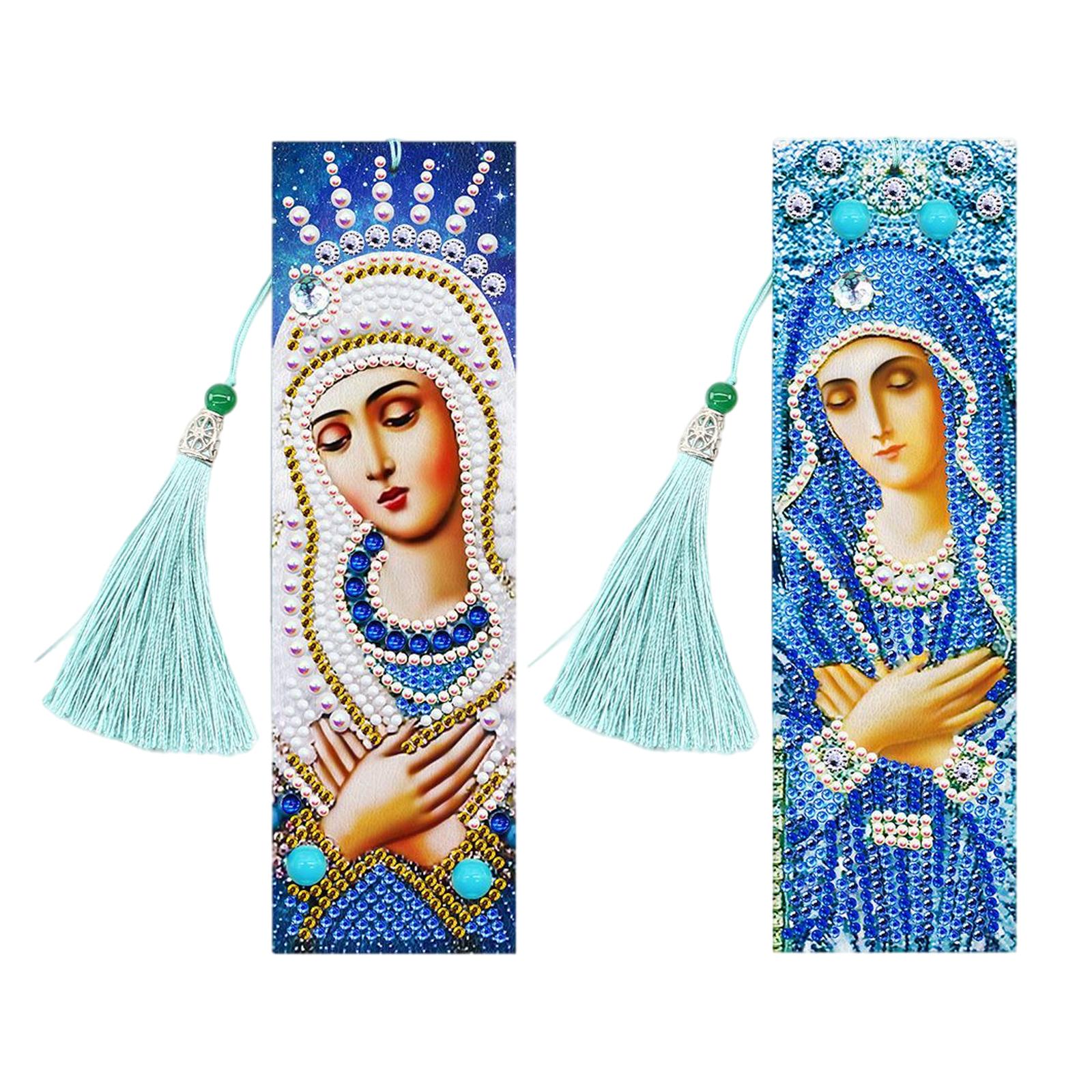 5D Diamond Painting Bookmark Kit Tassel Bookmark Art Crafts for Kids Adults Women