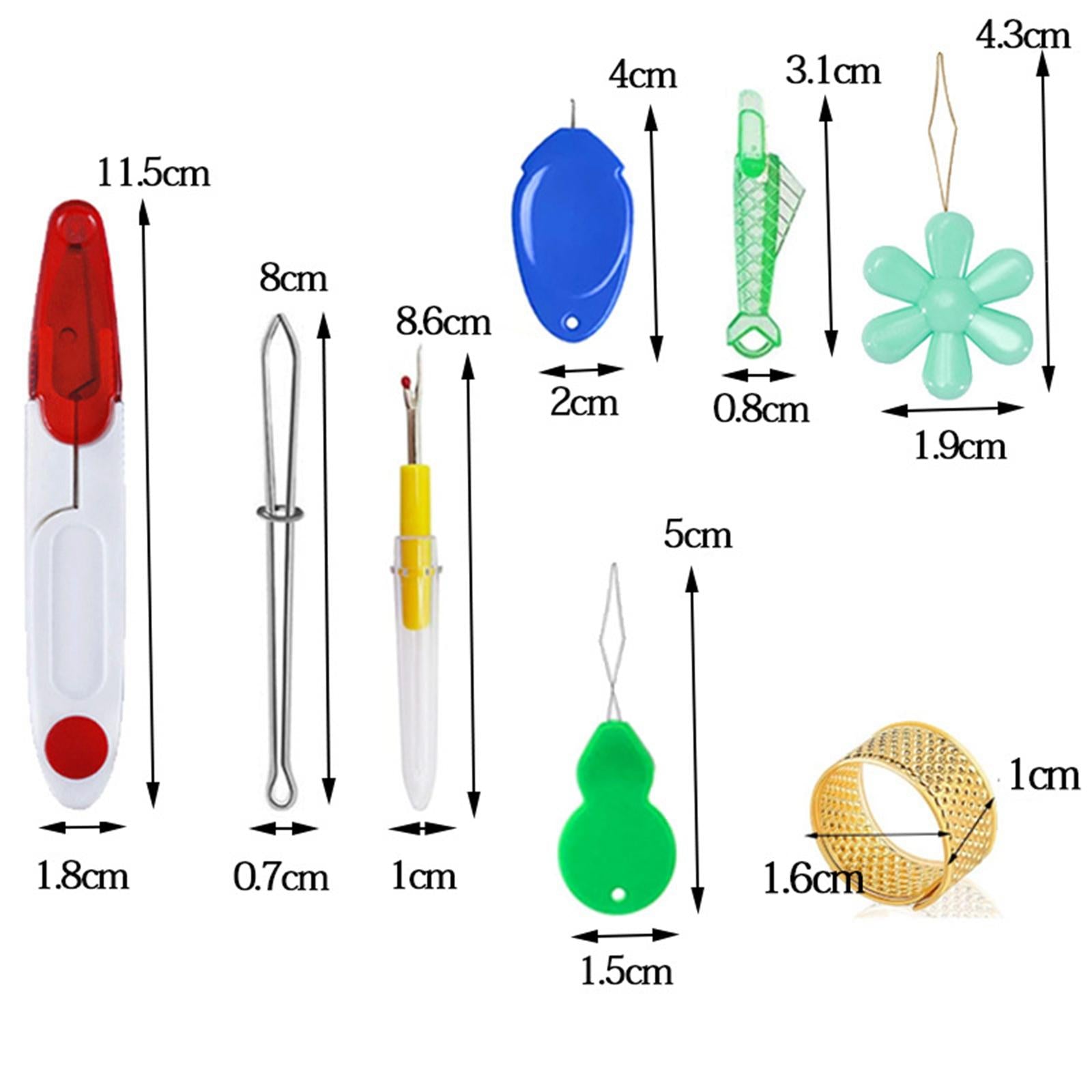 Needle Threaders DIY Coloured Wire Loop Threading Guide Yellow Red Blue