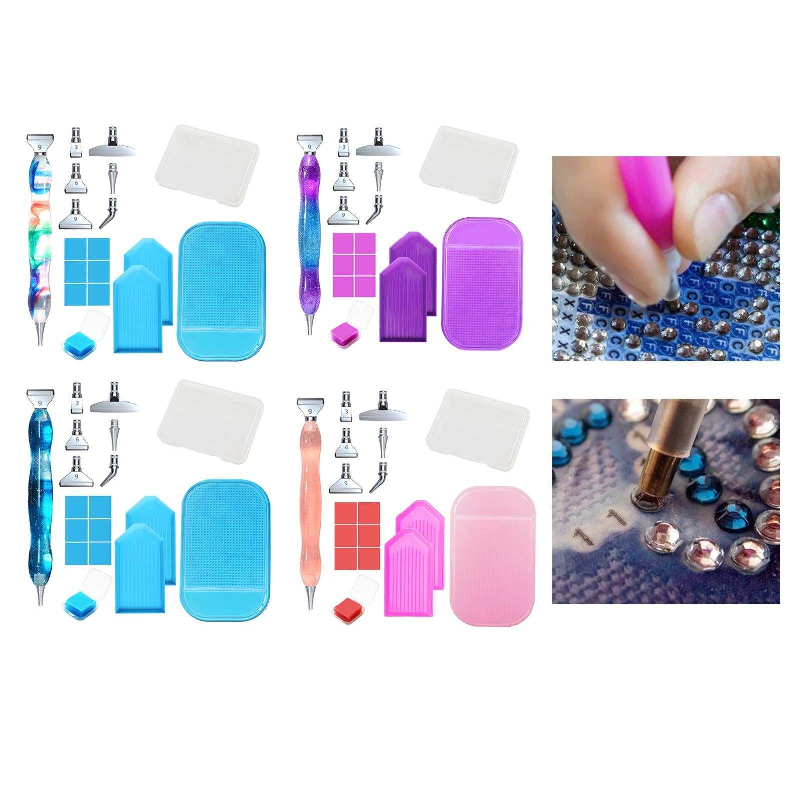 5D Diamond Art Painting Tools Accessories Point Drill Pen Purple Pen