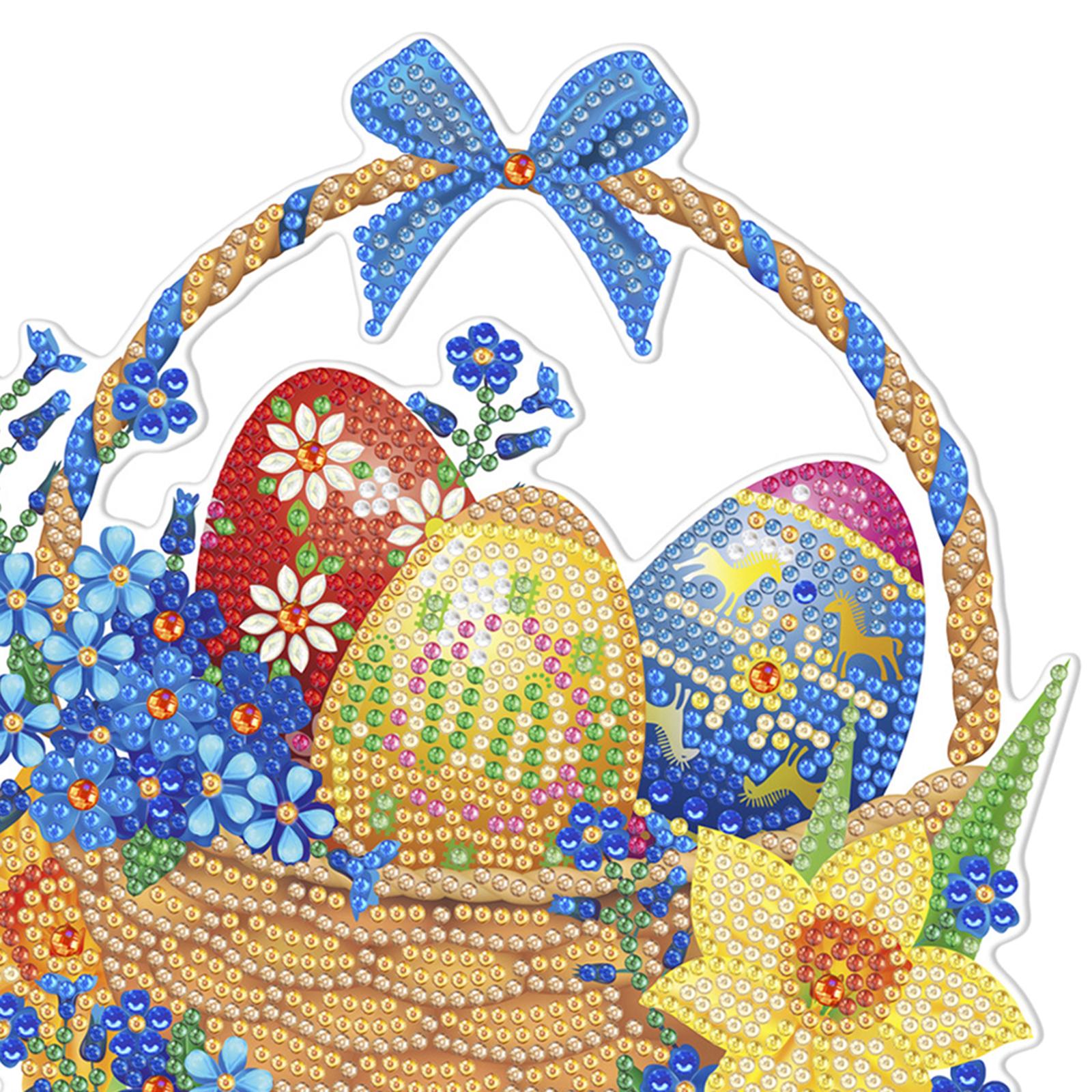 DIY Diamond Painting Arts Crafts Diamond Drawing for Adult Easter Egg Basket