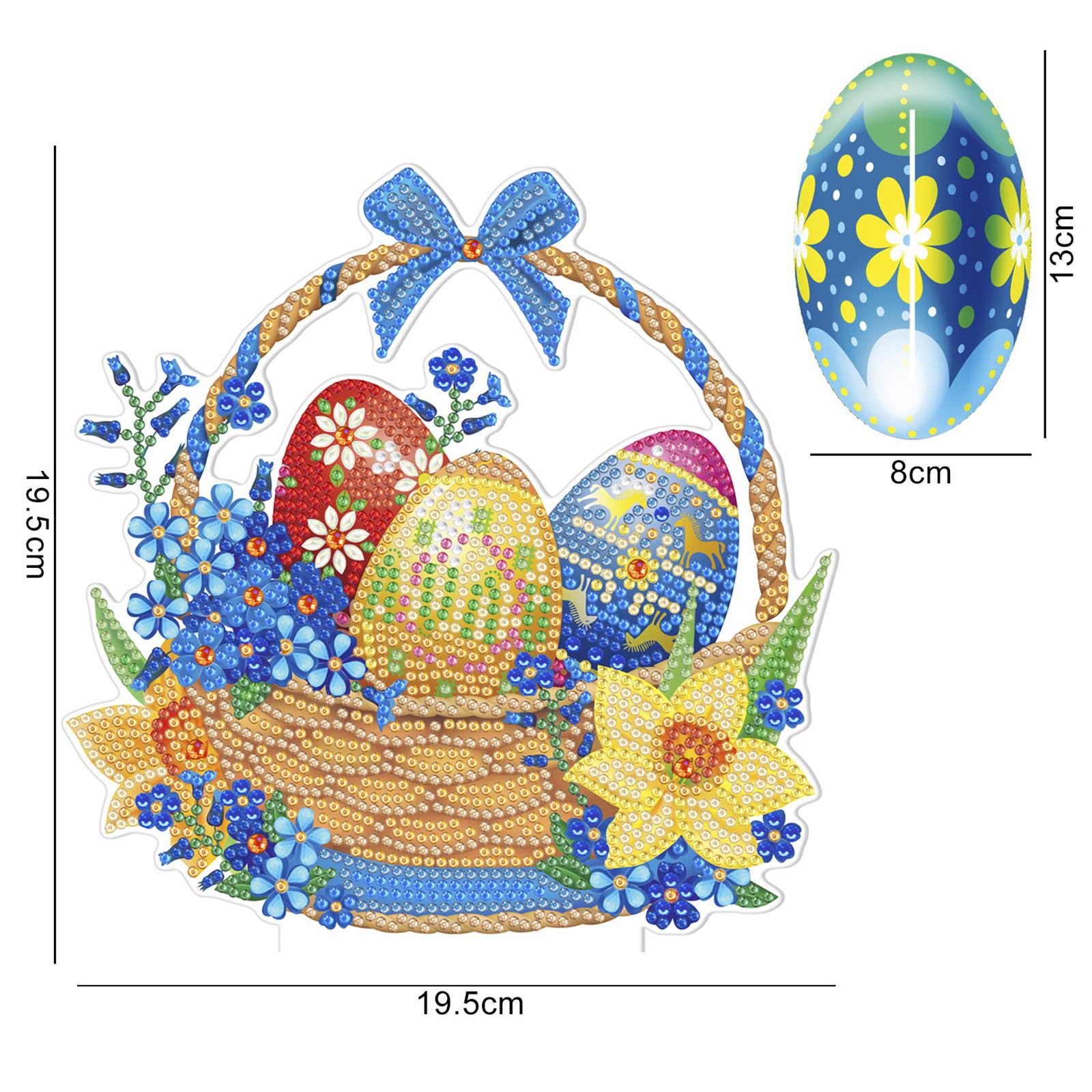 DIY Diamond Painting Arts Crafts Diamond Drawing for Adult Easter Egg Basket