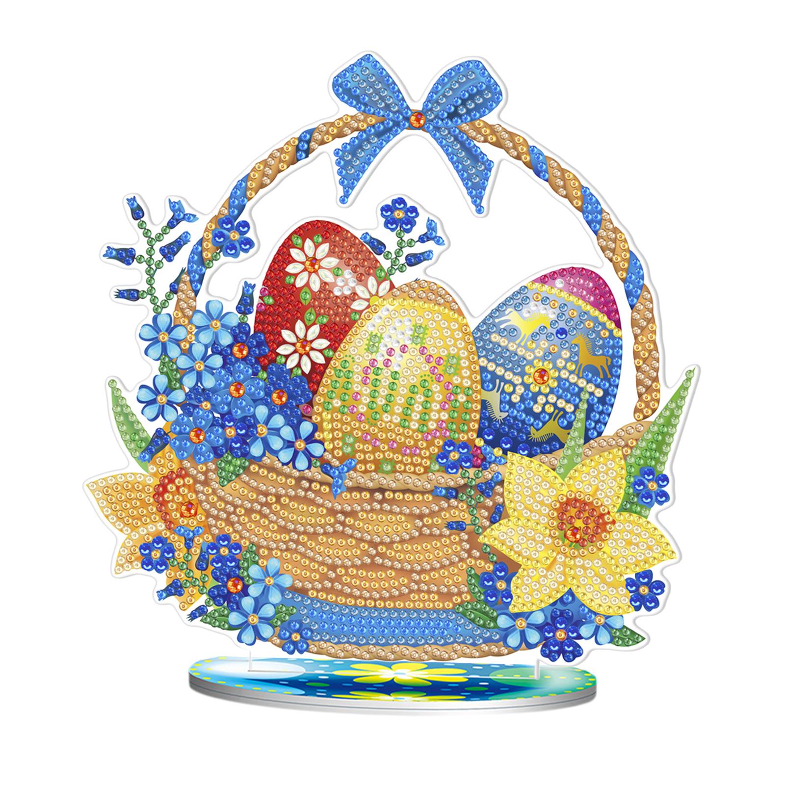DIY Diamond Painting Arts Crafts Diamond Drawing for Adult Easter Egg Basket