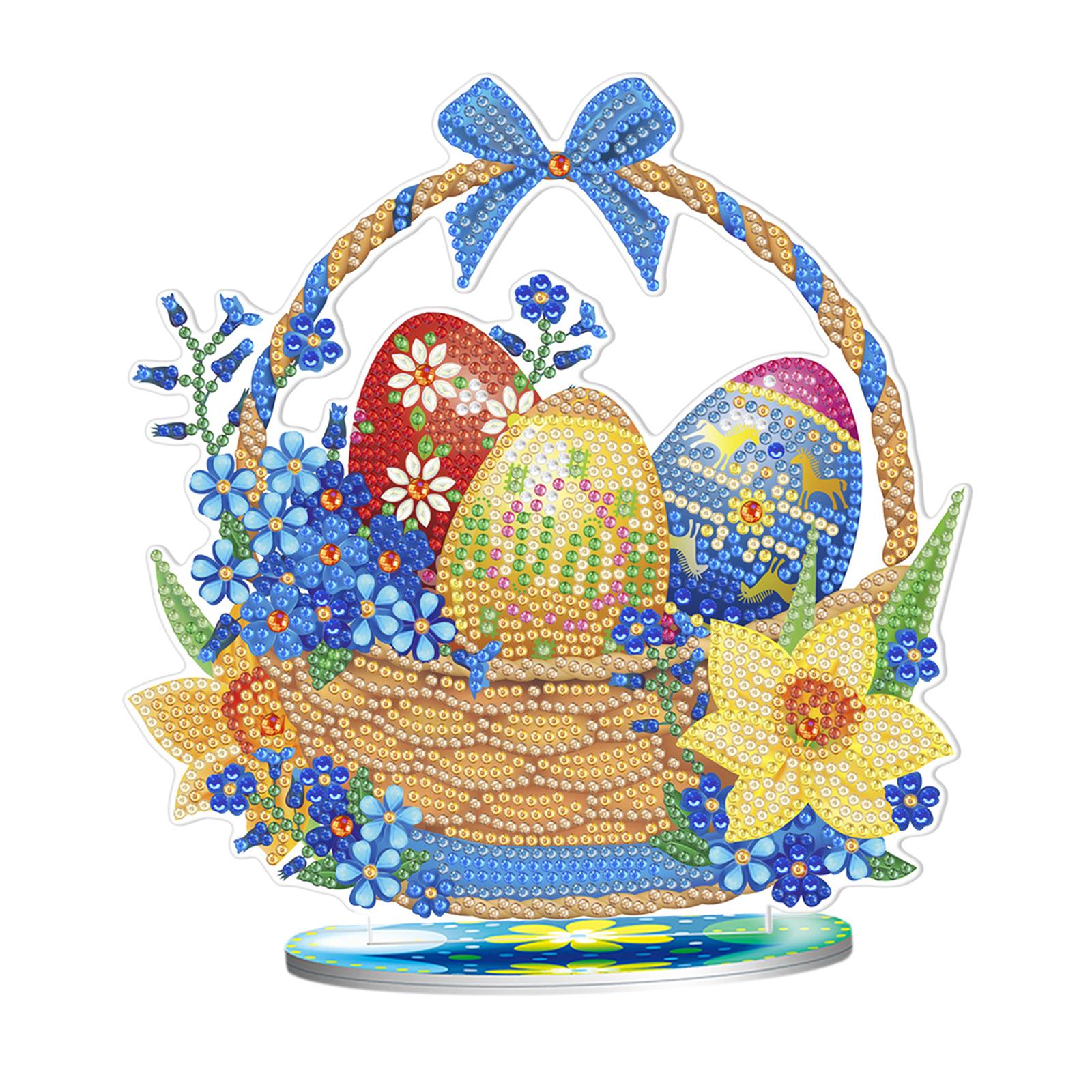 DIY Diamond Painting Arts Crafts Diamond Drawing for Adult Easter Egg Basket