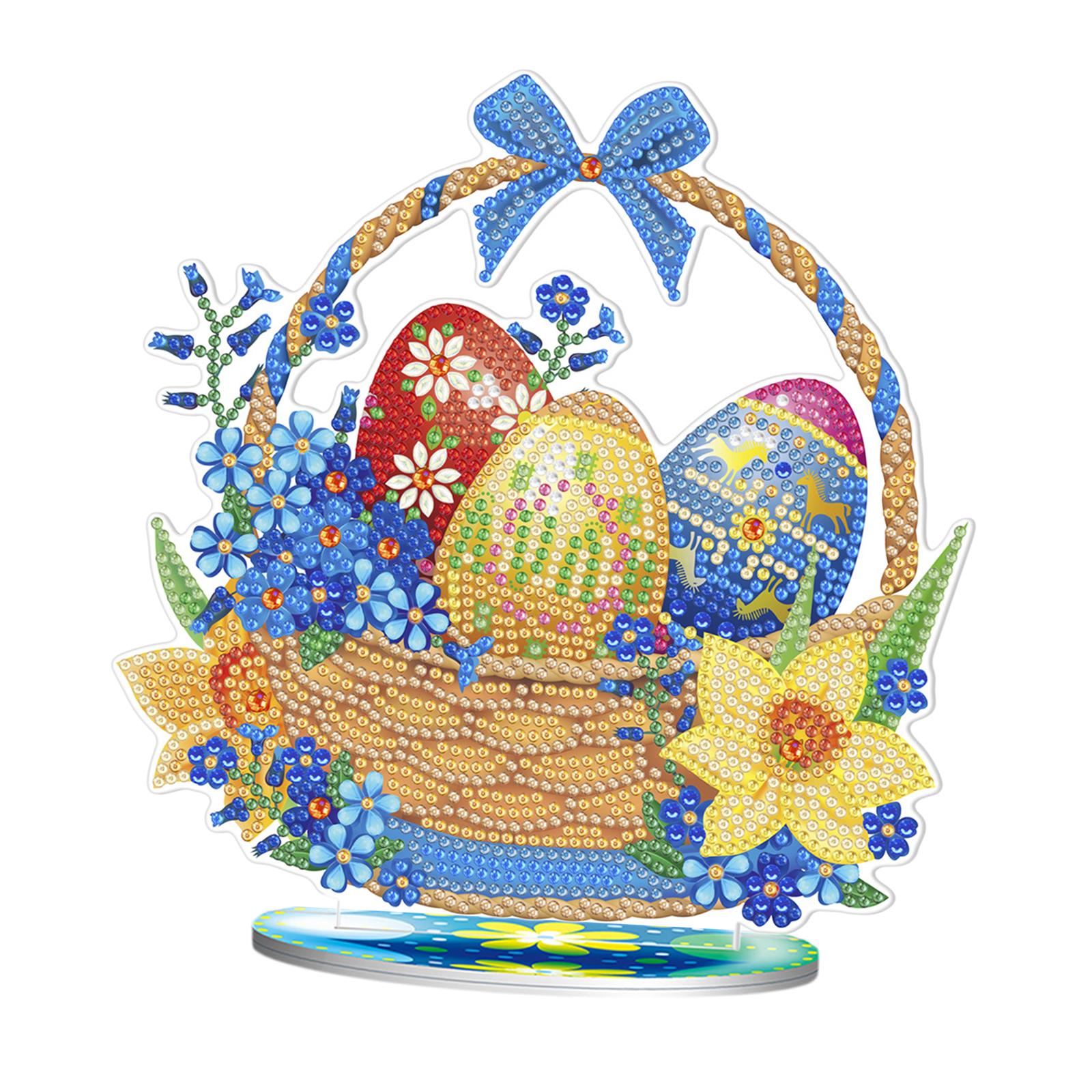 DIY Diamond Painting Arts Crafts Diamond Drawing for Adult Easter Egg Basket