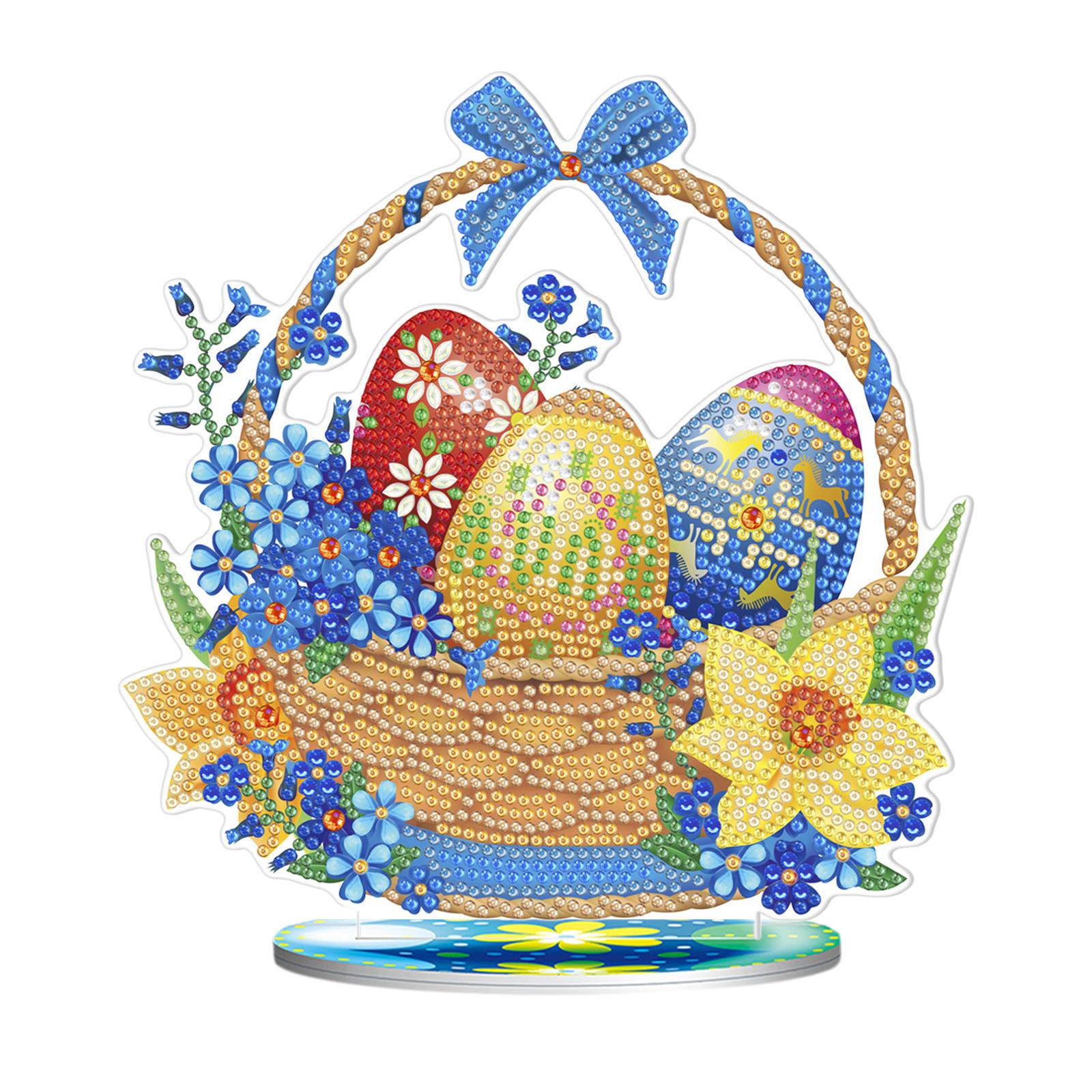 DIY Diamond Painting Arts Crafts Diamond Drawing for Adult Easter Egg Basket