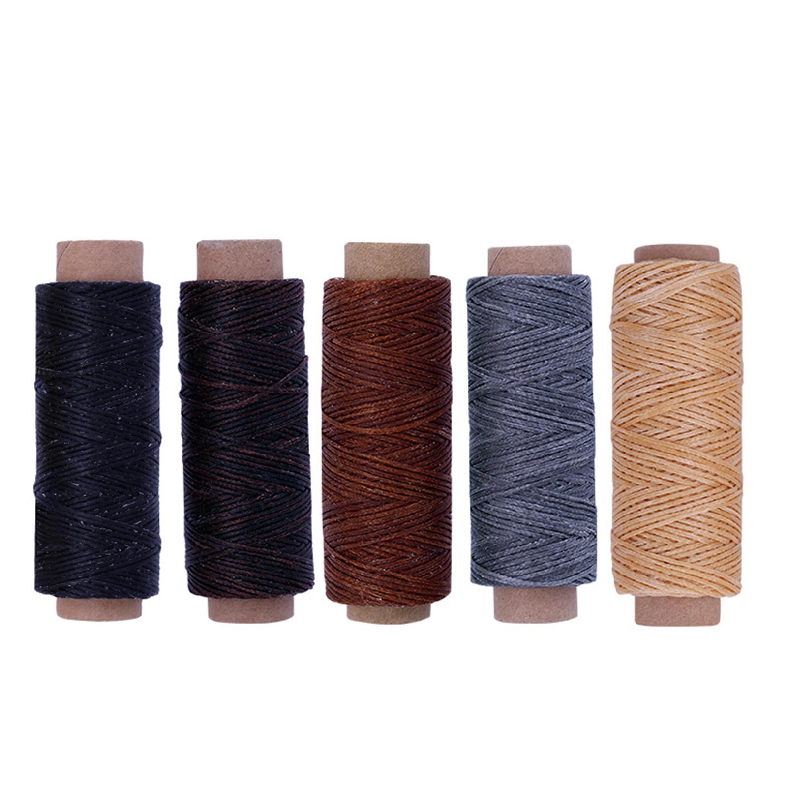 Leather Sewing Tools Stitching Punch Tools Kit Awl 150D Wax Thread Carving