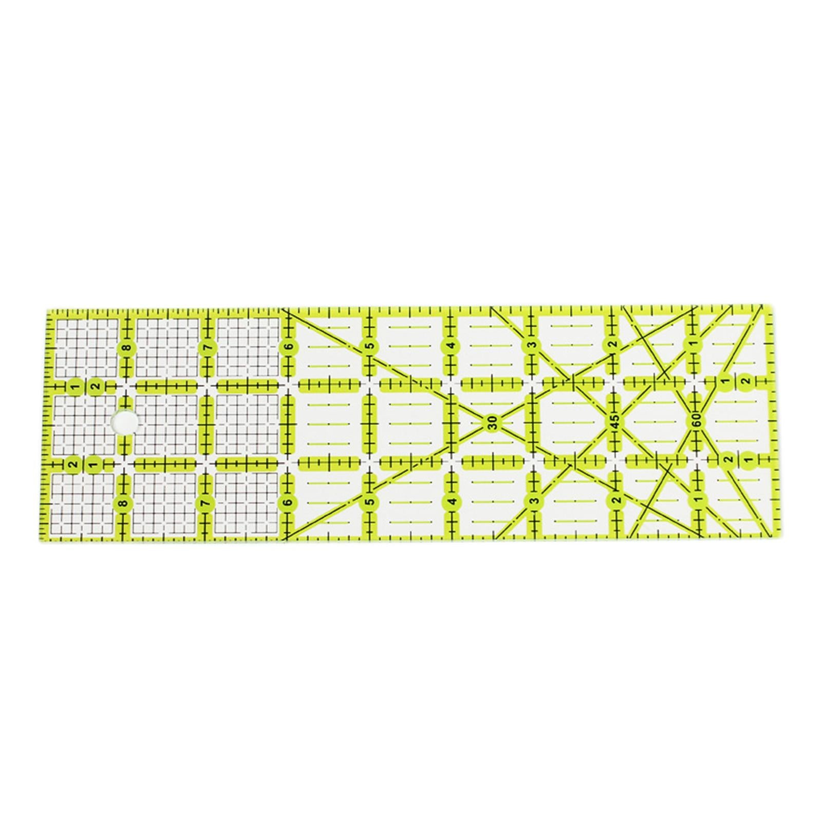 Acrylic Patchwork Ruler Cutting Ruler 9 inch Clear and Accurate Handmade
