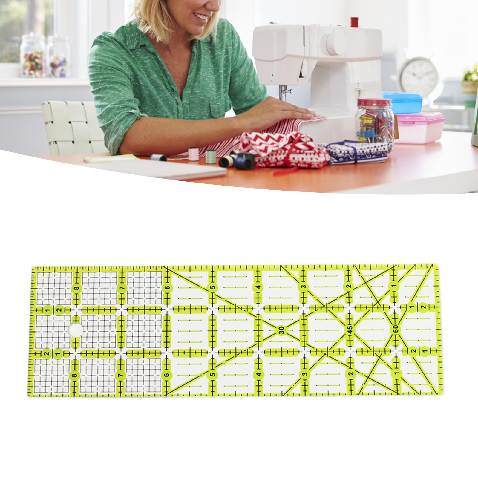Acrylic Patchwork Ruler Cutting Ruler 9 inch Clear and Accurate Handmade