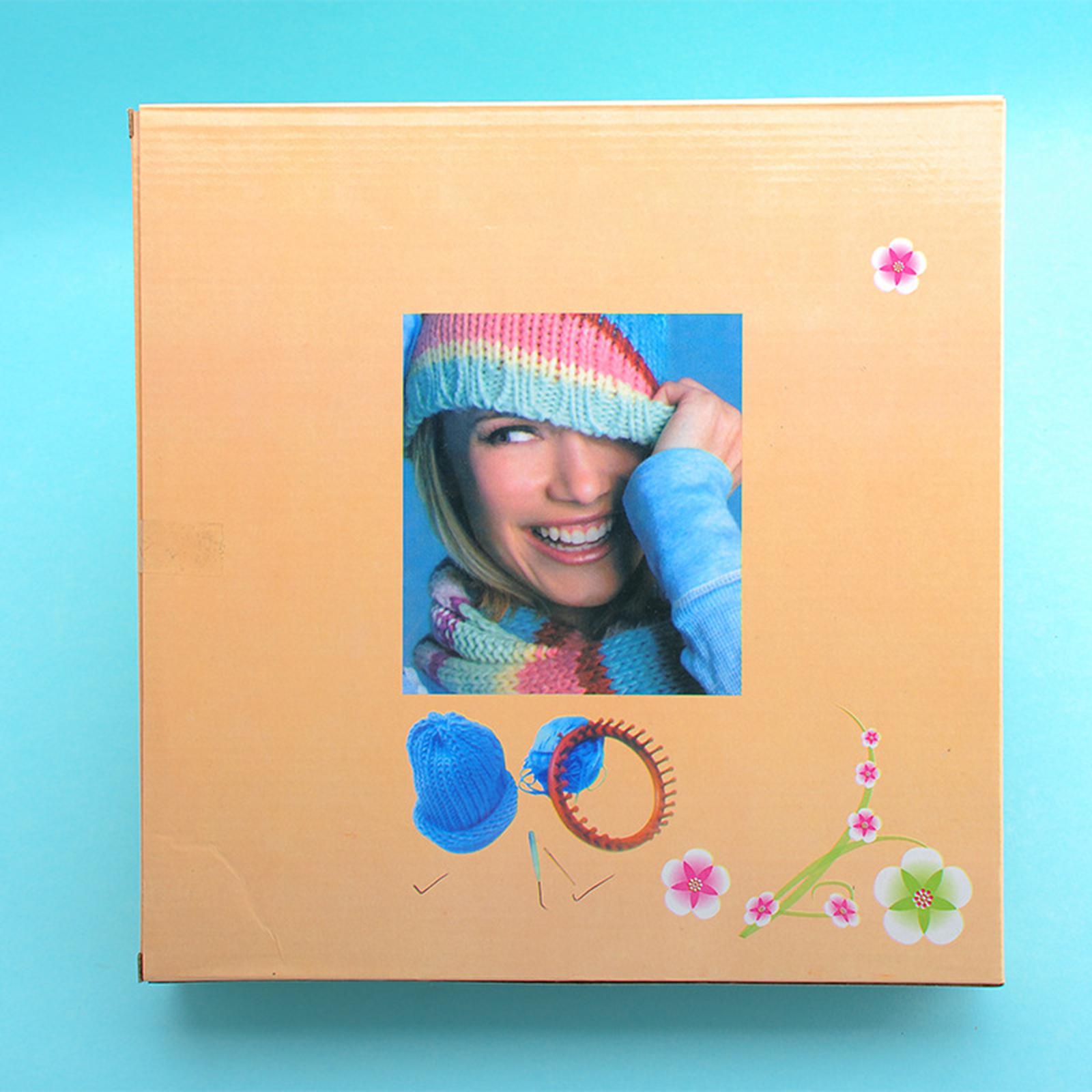 Plastic Round Knitting Loom Set Knit Circle Tool Circular Peg Hat Kit Sock