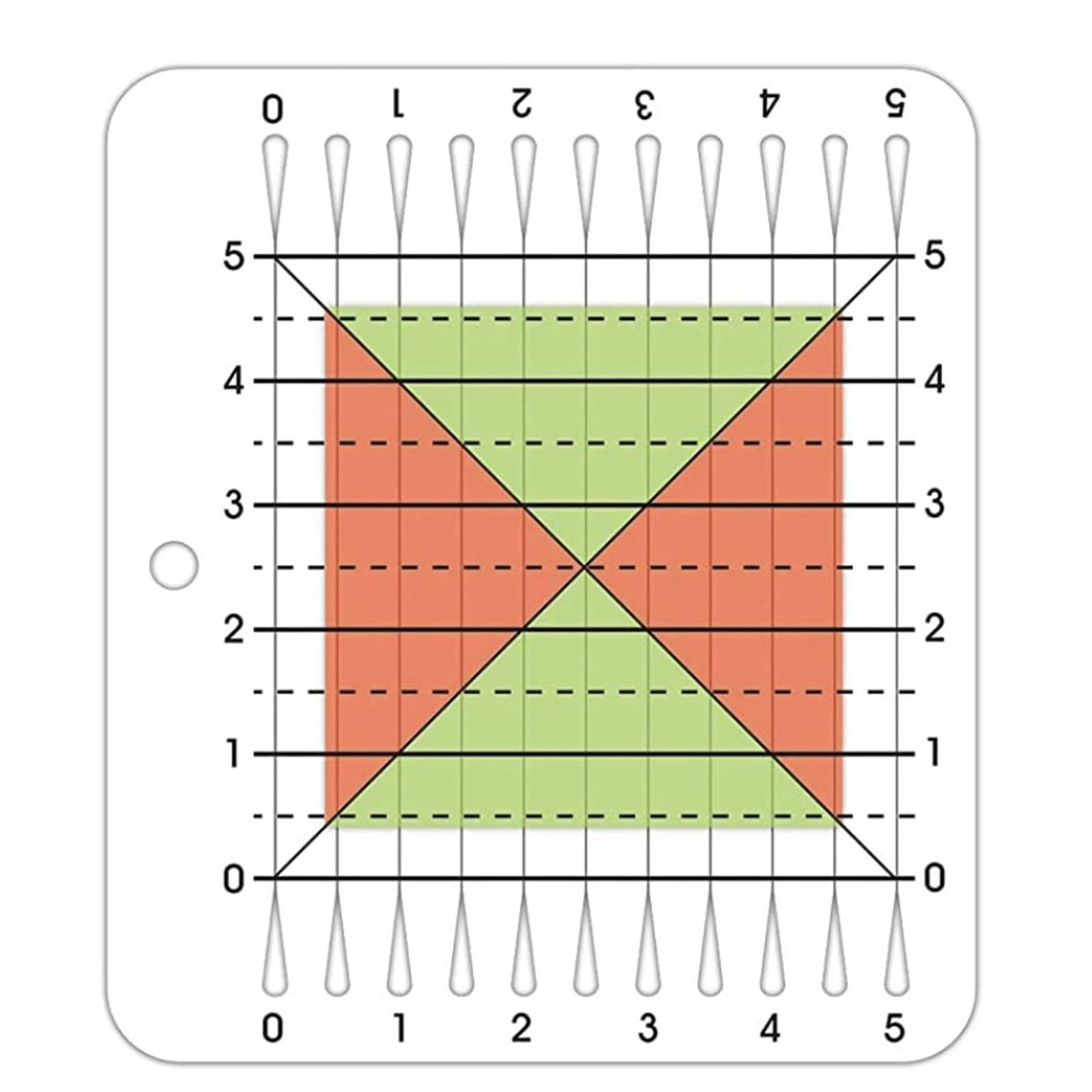 Acrylic Quilting Ruler Template Patchwork Stencils 5 Scribing Sewing Tool"