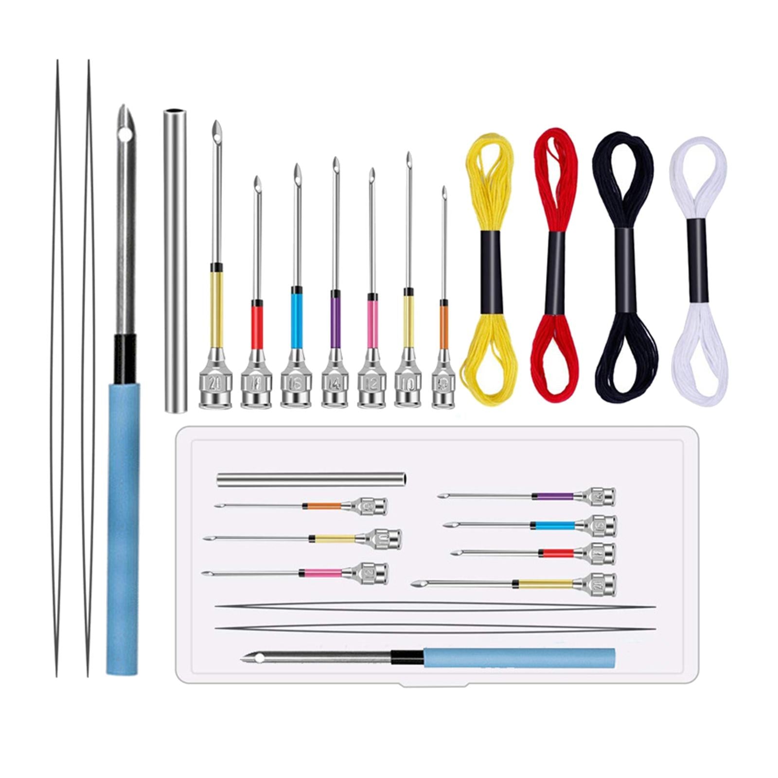 Embroidery Kit Stitching Punch Sewing Pins Needles for Beginners 16.7x10x3cm