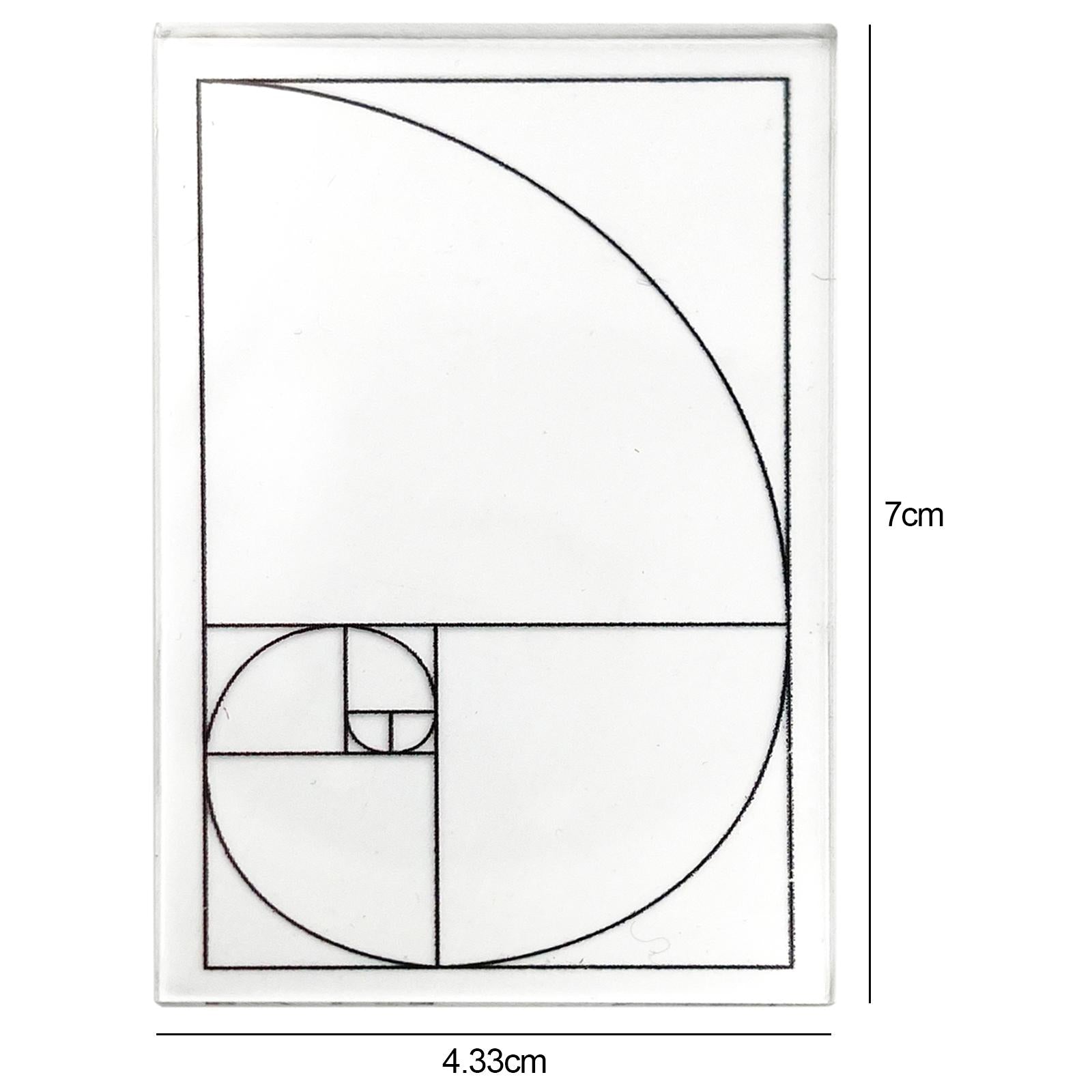 Gold Ratio Ruler DIY Craft Precision Drawing Measuring Template Accessories