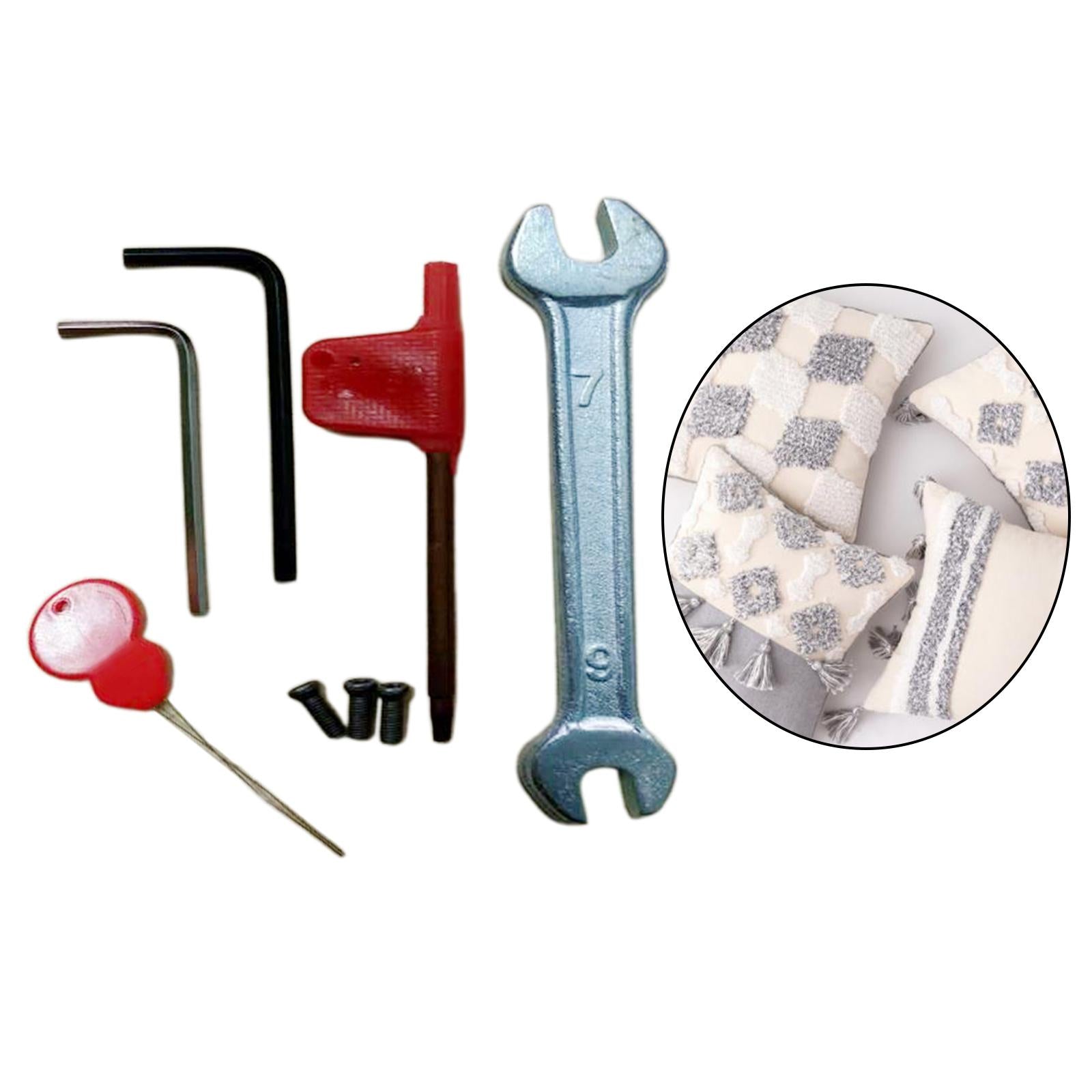 Portable Tufting Gun Tool Set DIY Supplies Craft Home Rugs Embroidery Parts