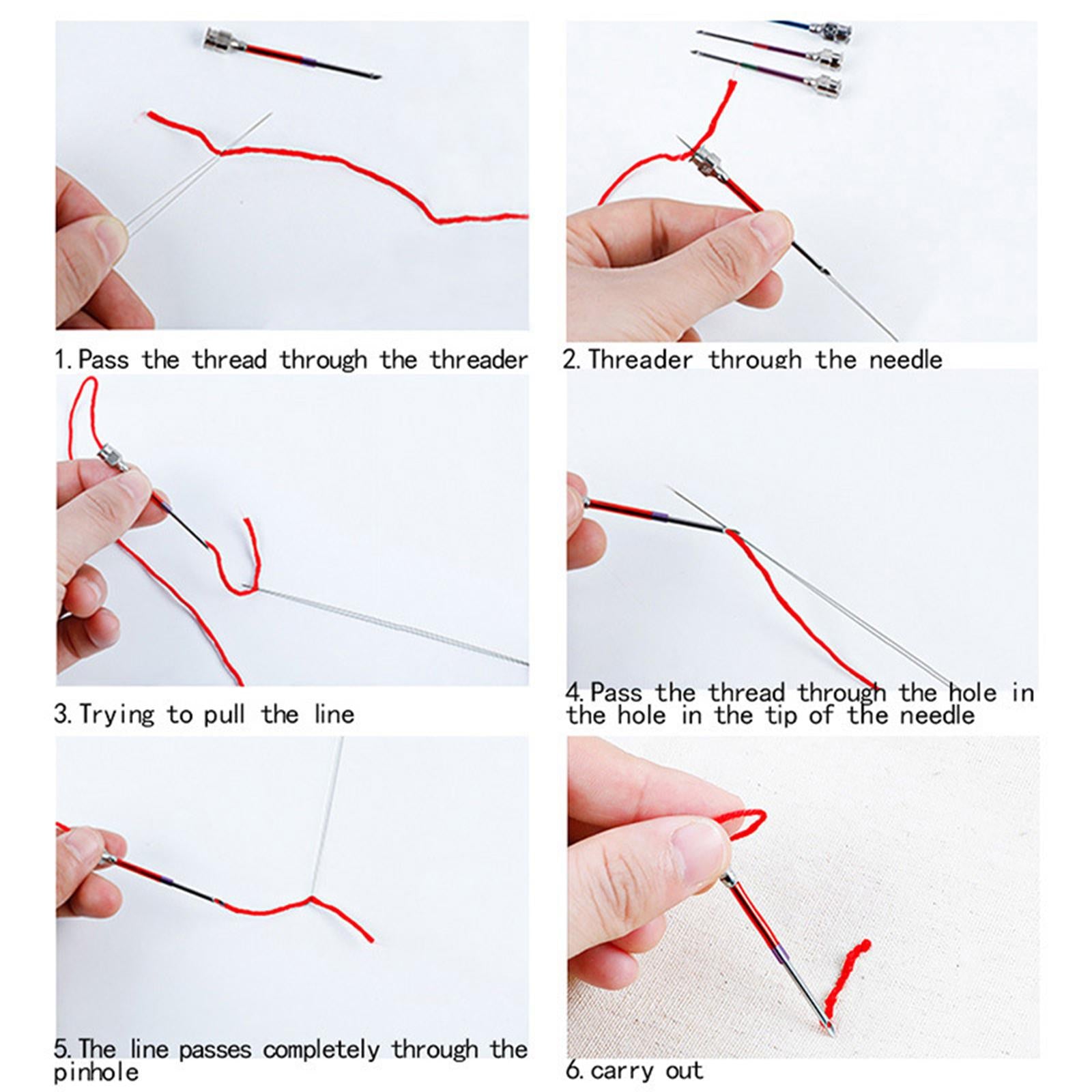 Punch Needle Kit for Embroidery Needle Threader for Beginner Cross Stitching