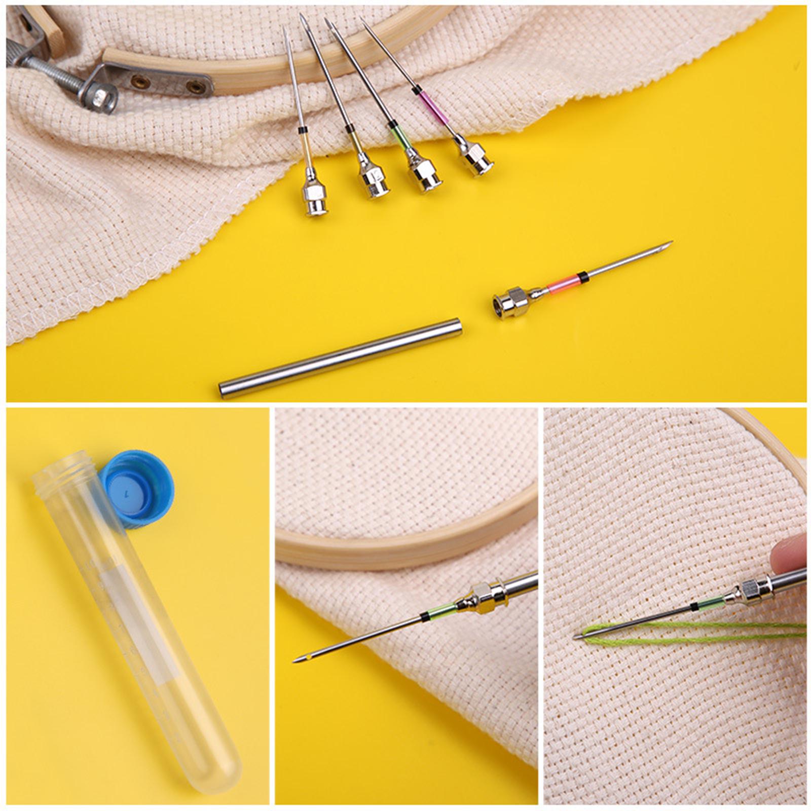 Punch Needle Kit for Embroidery Needle Threader for Beginner Cross Stitching