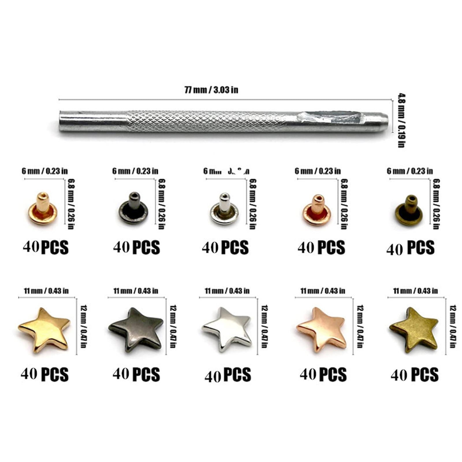 Stud Spike Rivet Craft Bag Leather Craft Accessories DIY Garment Rivets