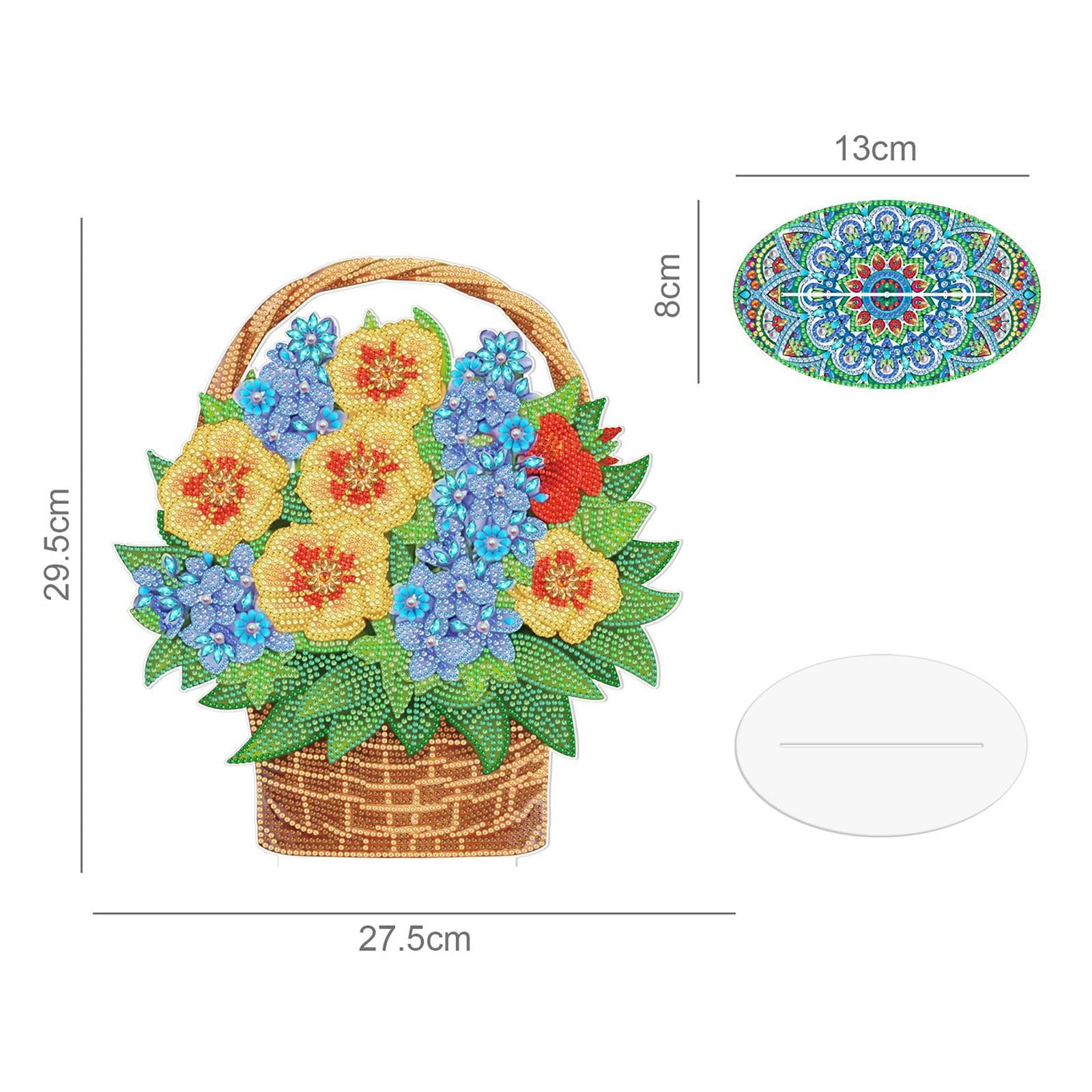 DIY Diamond Painting Kit Ornament Craft for Home Decor 13.8CM 27.5x29.5CM