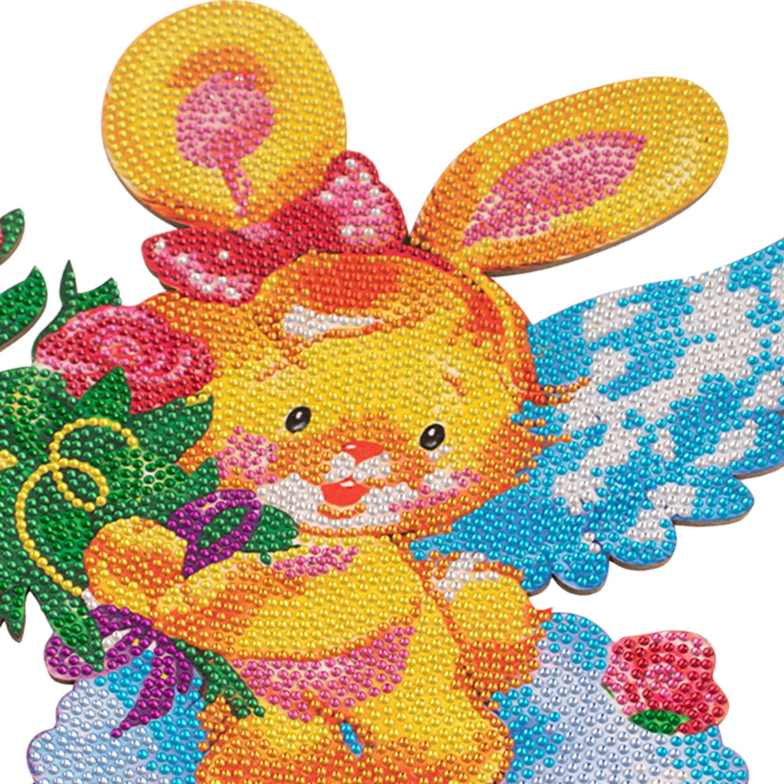 Easter Bunny Diamond Painting Kits Round Acrylic Decoration Ornaments A