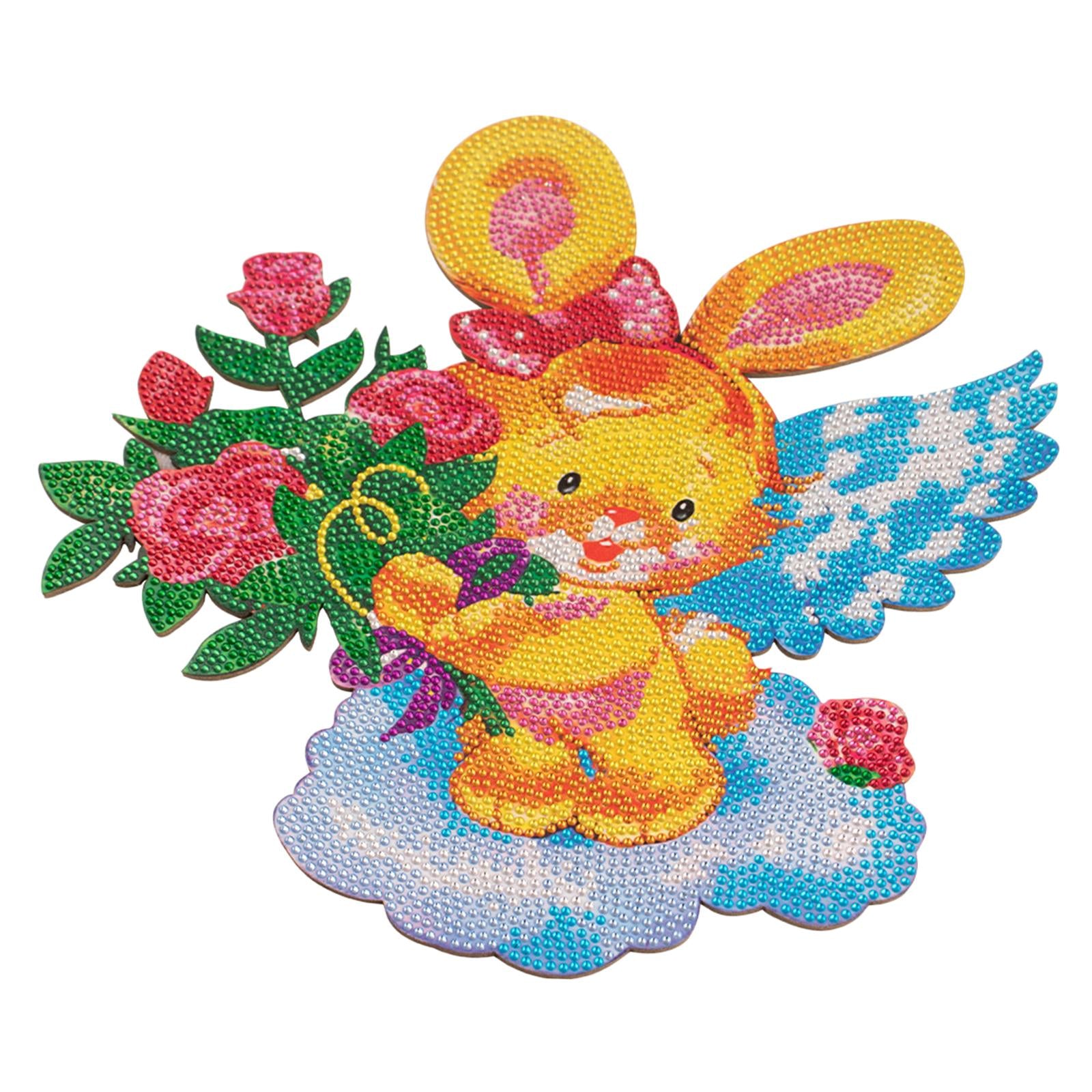 Easter Bunny Diamond Painting Kits Round Acrylic Decoration Ornaments A
