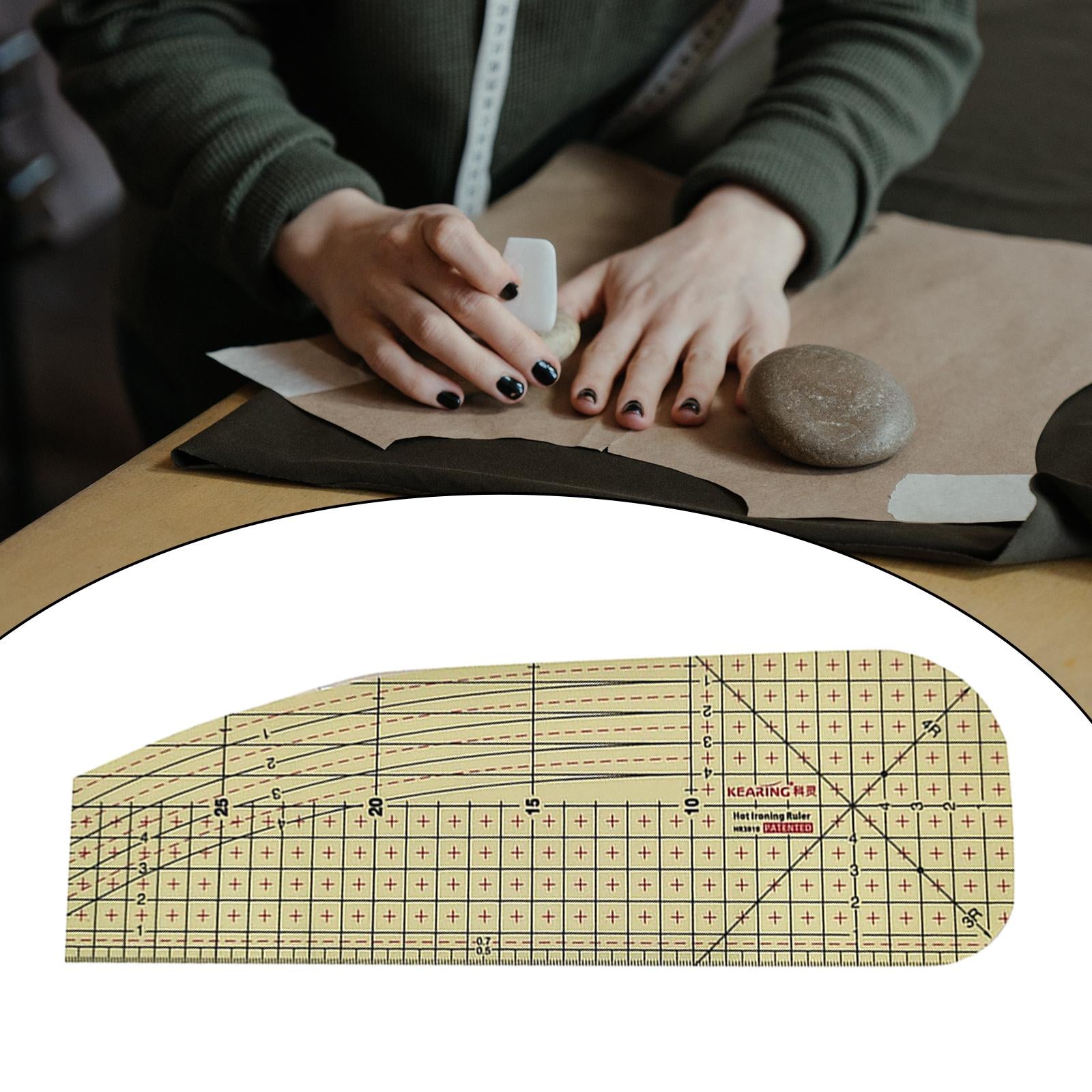 Hot Hem Ruler Sewing Measuring Tools Patchwork Ruler Ironing Ruler HR3010