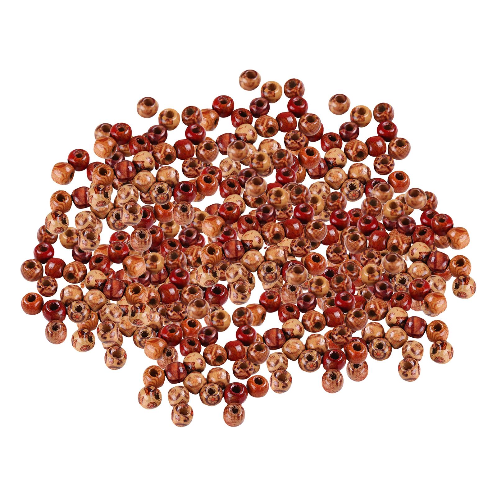 Natural Wooden Beads DIY Craft Handmade Decorations for Jewelry Making 12mm