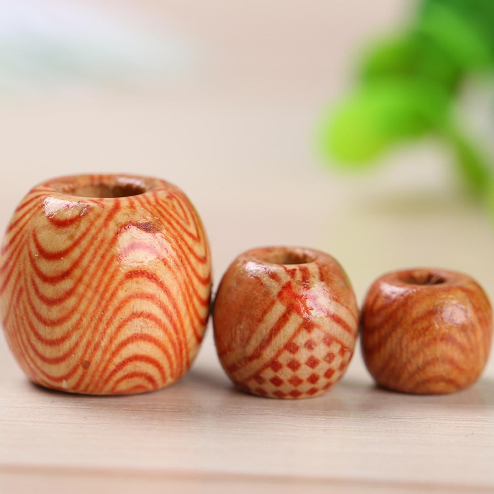 Natural Wooden Beads DIY Craft Handmade Decorations for Jewelry Making 12mm
