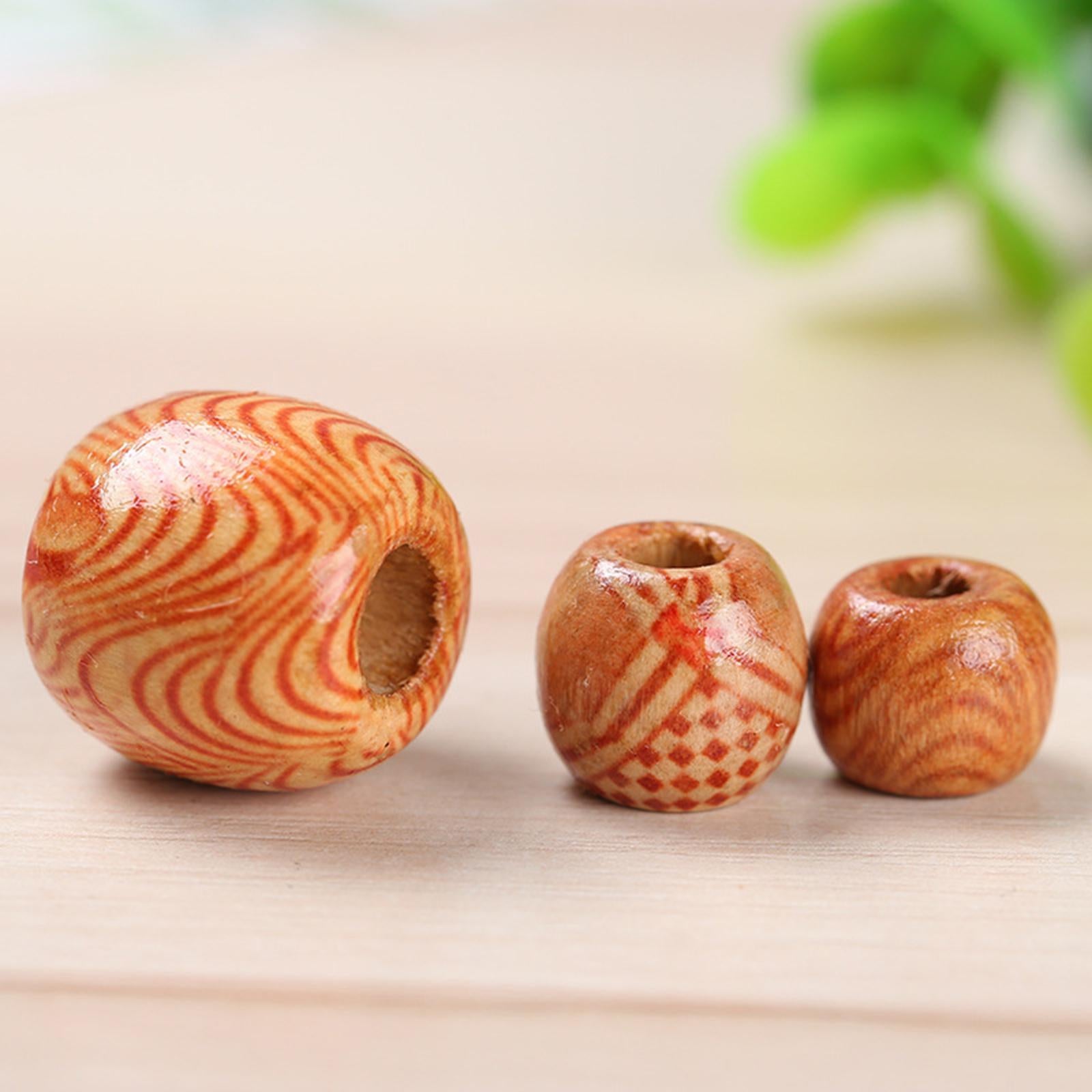 Natural Wooden Beads DIY Craft Handmade Decorations for Jewelry Making 12mm