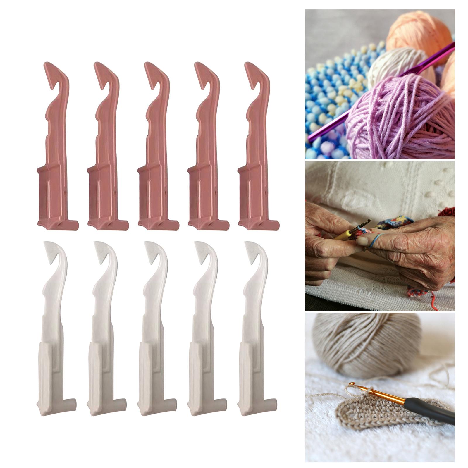 10x Knitting Hooks 48-Needle Knitting Machine Accessories Yarn Threader