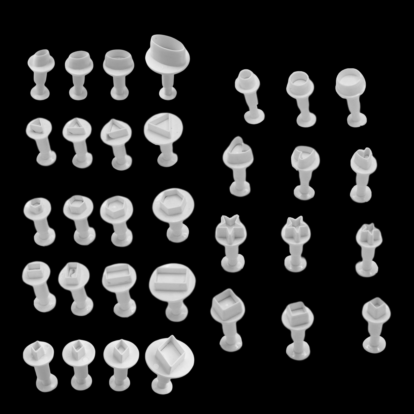 Earring Cutting Mold Handmade Baking Mould DIY for Cookie Cake 32 Piece