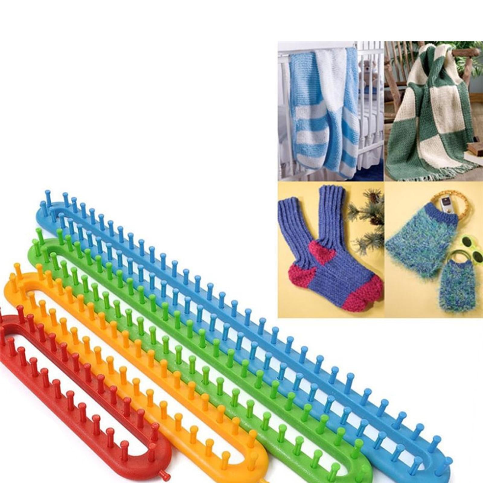 Rectangular 4Pcs Knitting Looms Hat DIY Colorful Sock Craft Gift Weaver Tool