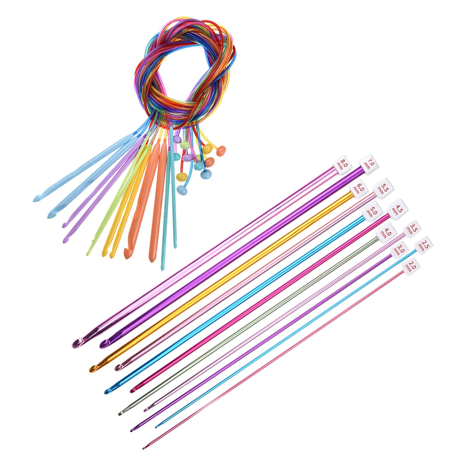 Knitting Needles Set Bamboo Circular Sweater Handmade Weave Tapestry Craft C