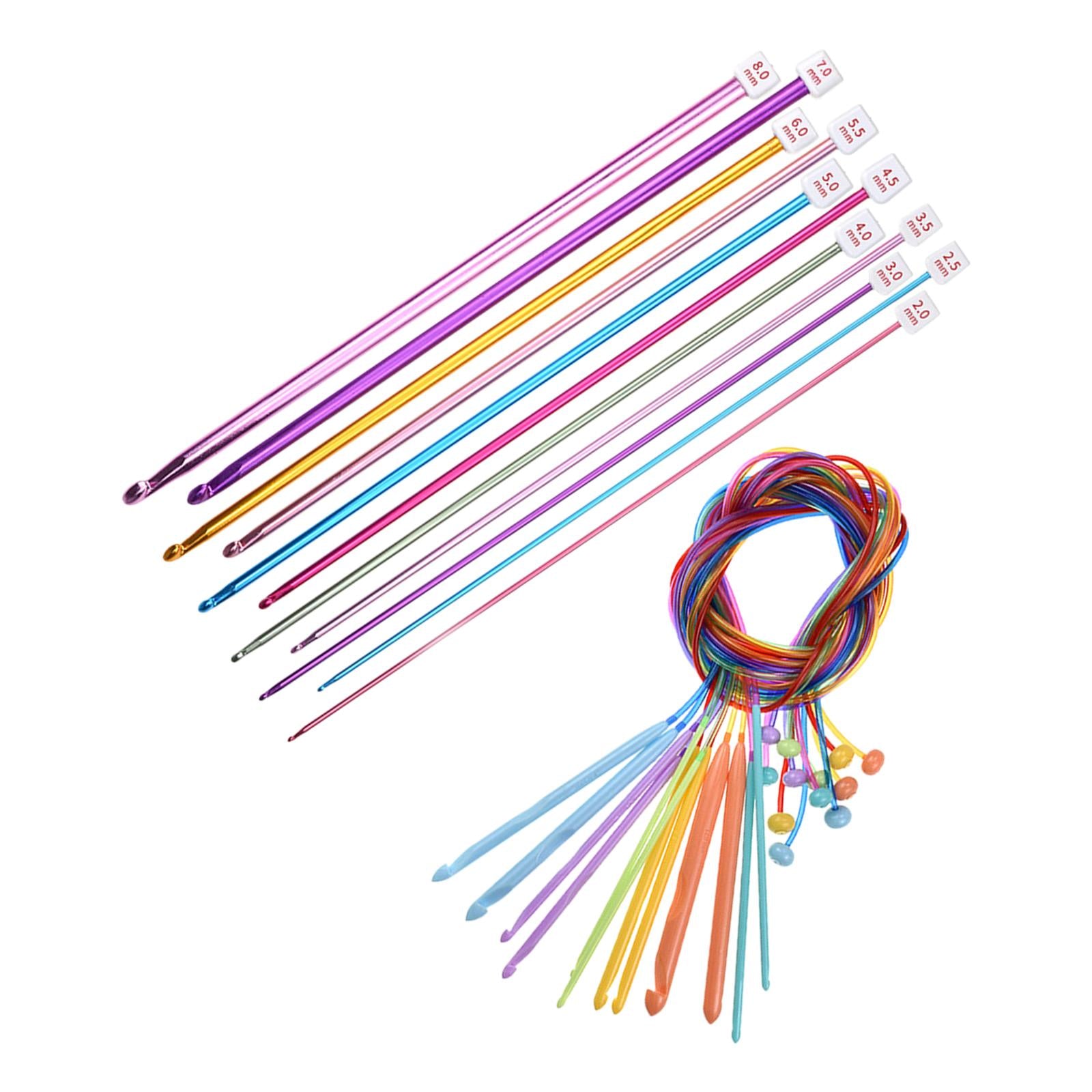 Knitting Needles Set Bamboo Circular Sweater Handmade Weave Tapestry Craft C