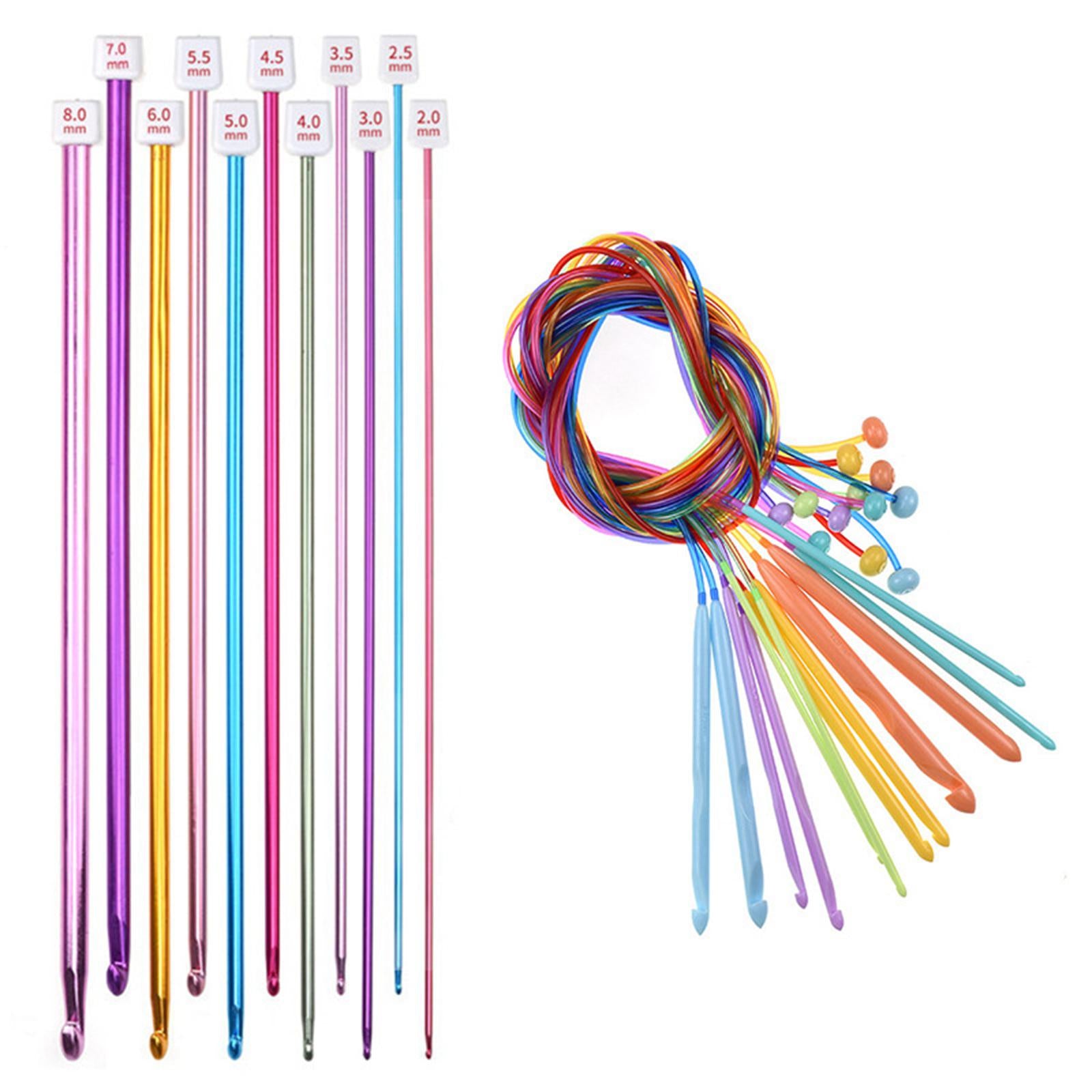 Knitting Needles Set Bamboo Circular Sweater Handmade Weave Tapestry Craft C