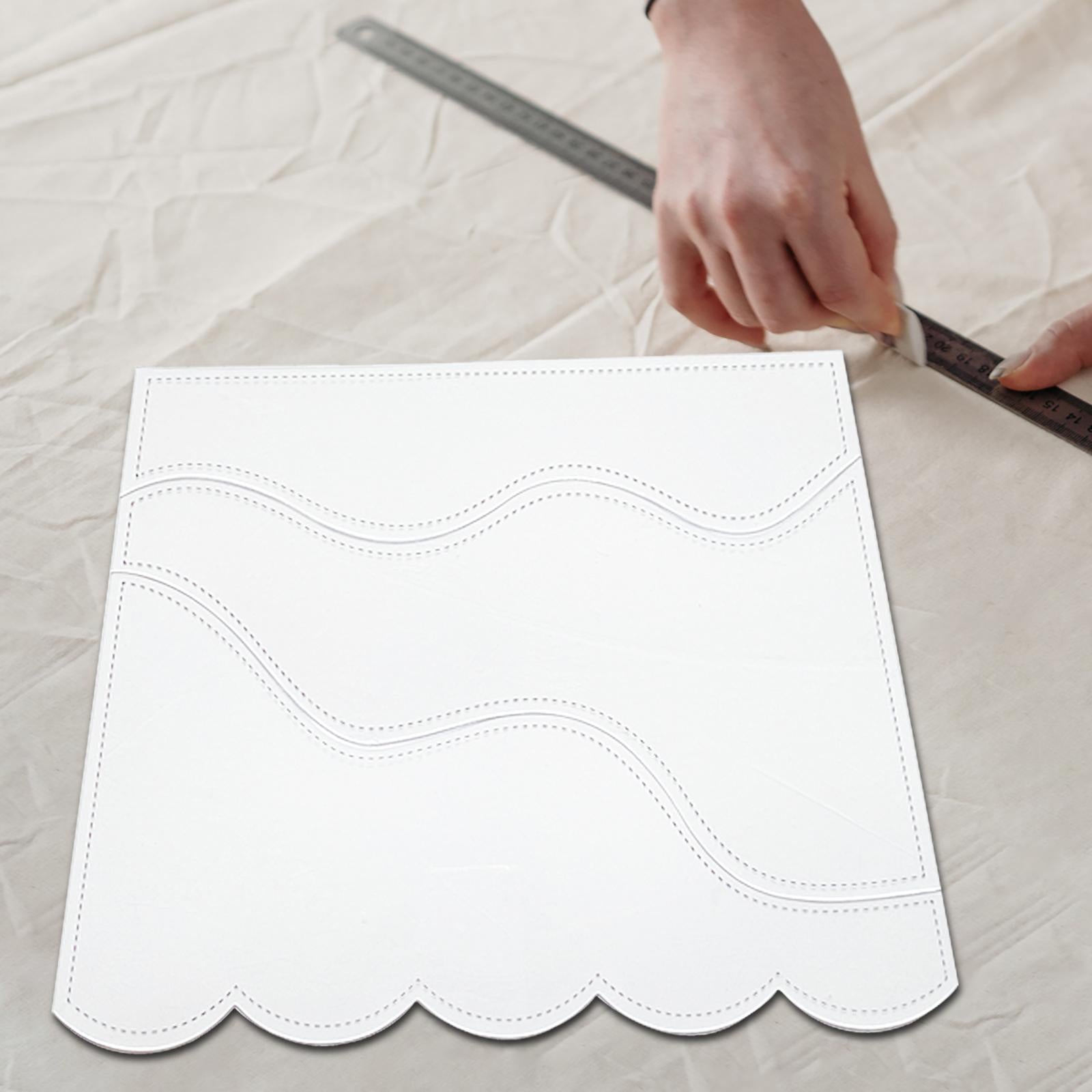 Quilting Ruler Wave Shaped Arcrylic Clear for Tailor Sewing Machine Home M