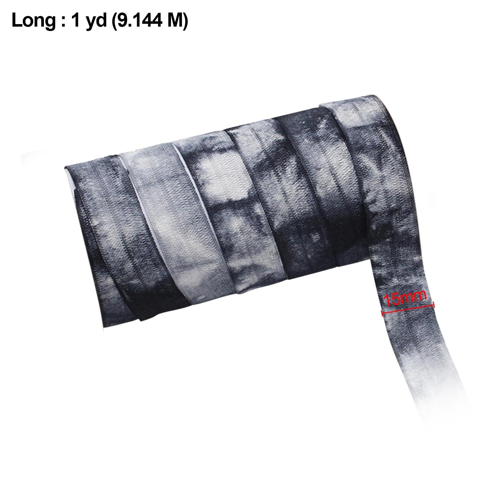 1 Roll 10 Yard Elastic Band Spandex Belt Straps DIY Sewing Couch Black White