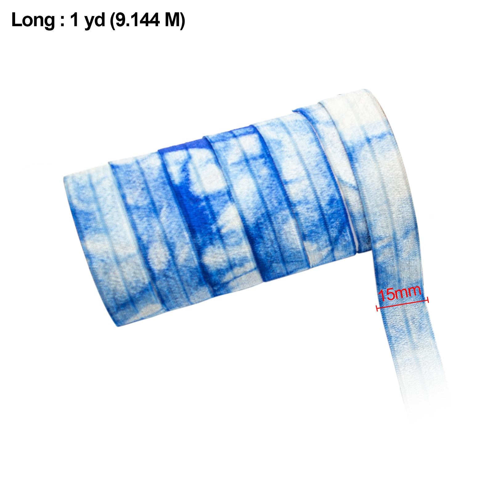 1 Roll 10 Yard Elastic Band Spandex Belt Straps DIY Sewing Couch Blue Gray