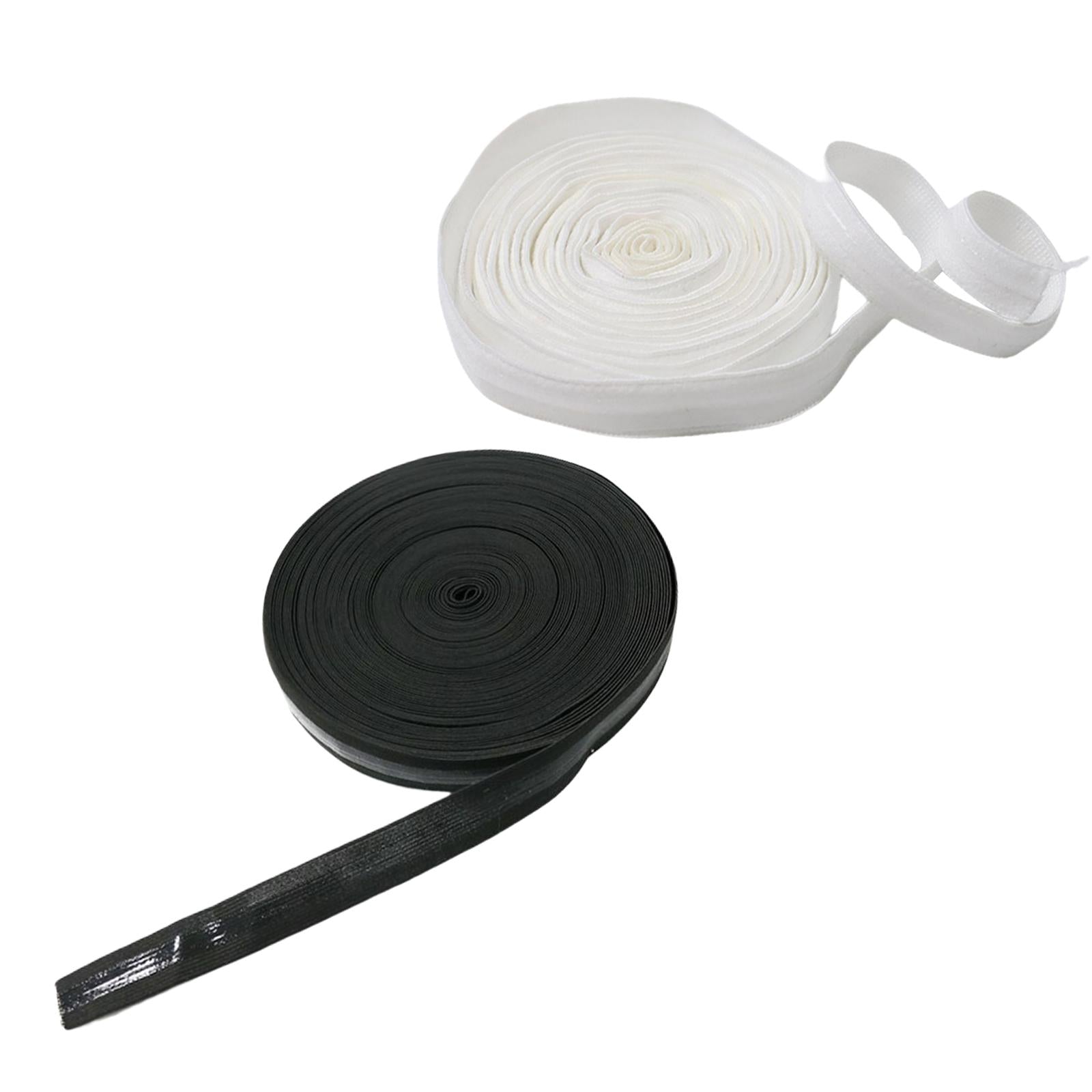 Non-Slip Hair Band Sewing Project Elastic Band Silicone Gripper for Garment Black