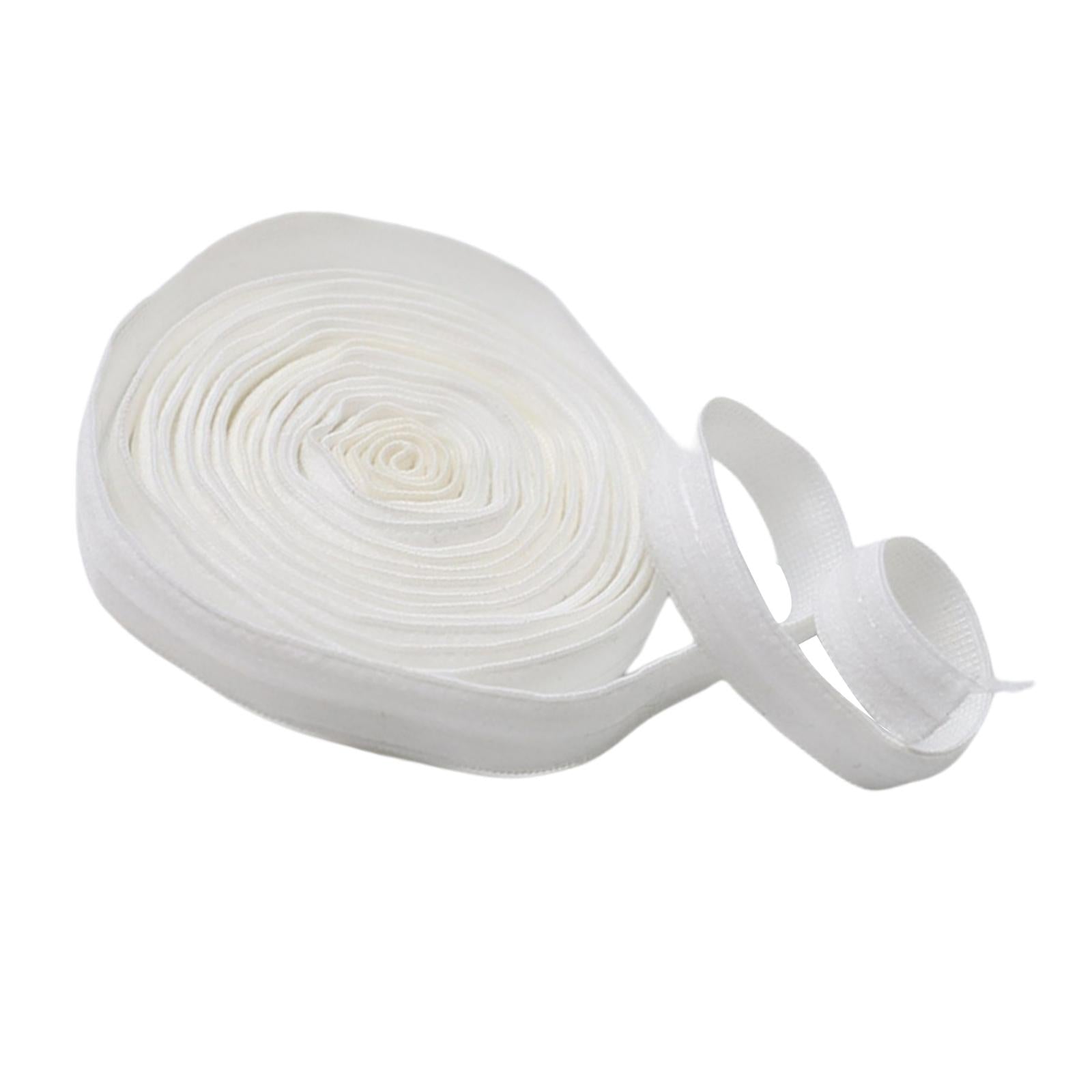 Non-Slip Hair Band Sewing Project Elastic Band Silicone Gripper for Garment White