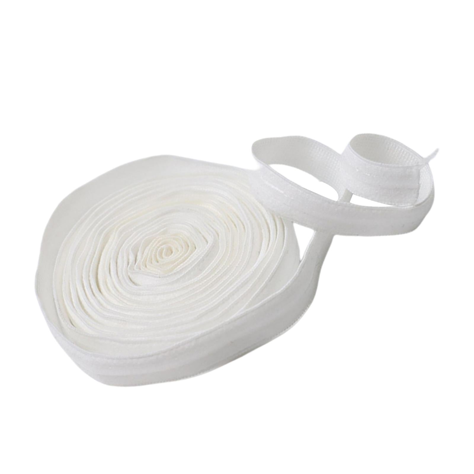 Non-Slip Hair Band Sewing Project Elastic Band Silicone Gripper for Garment White